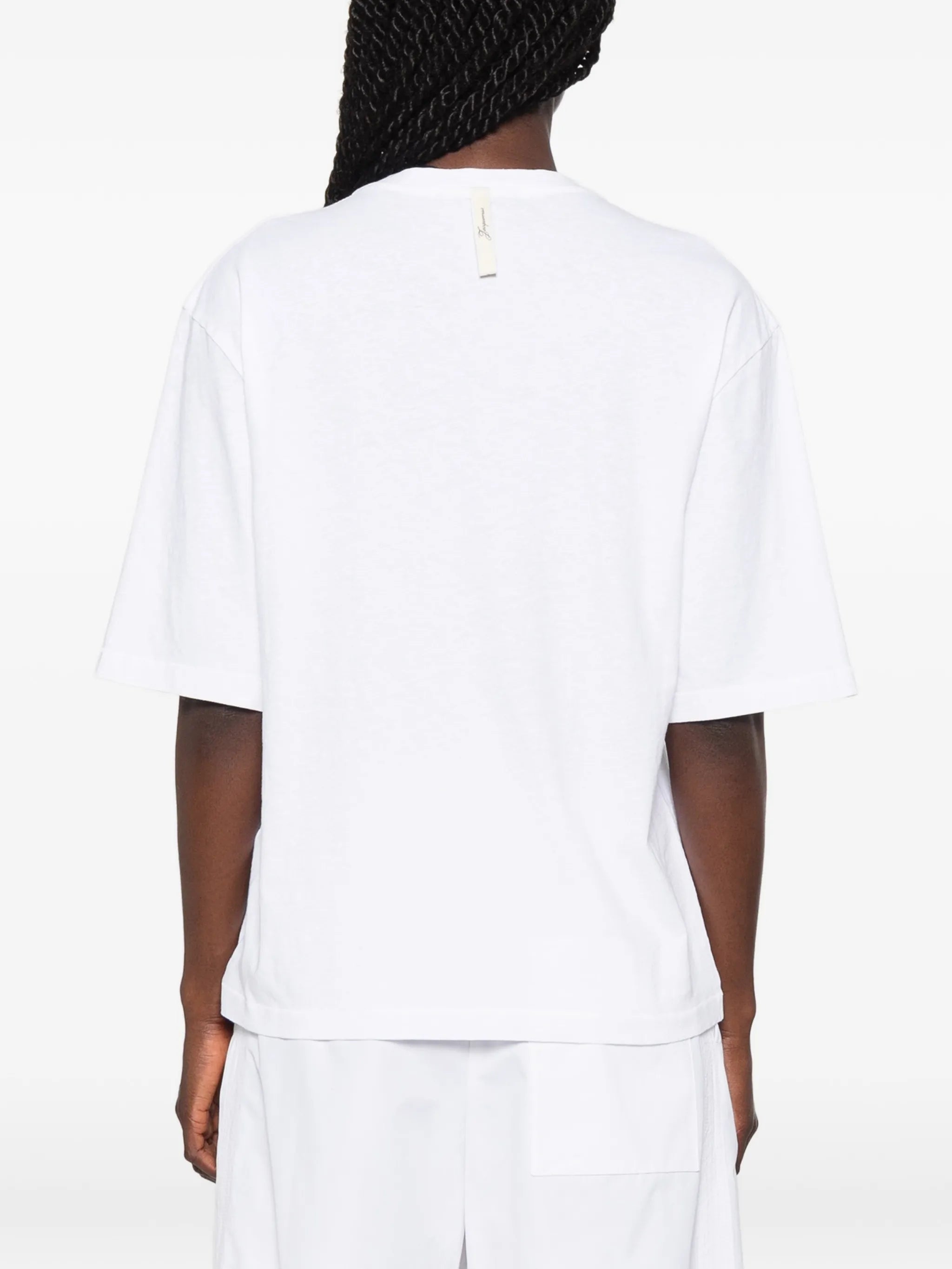logo-embroidered T-shirt