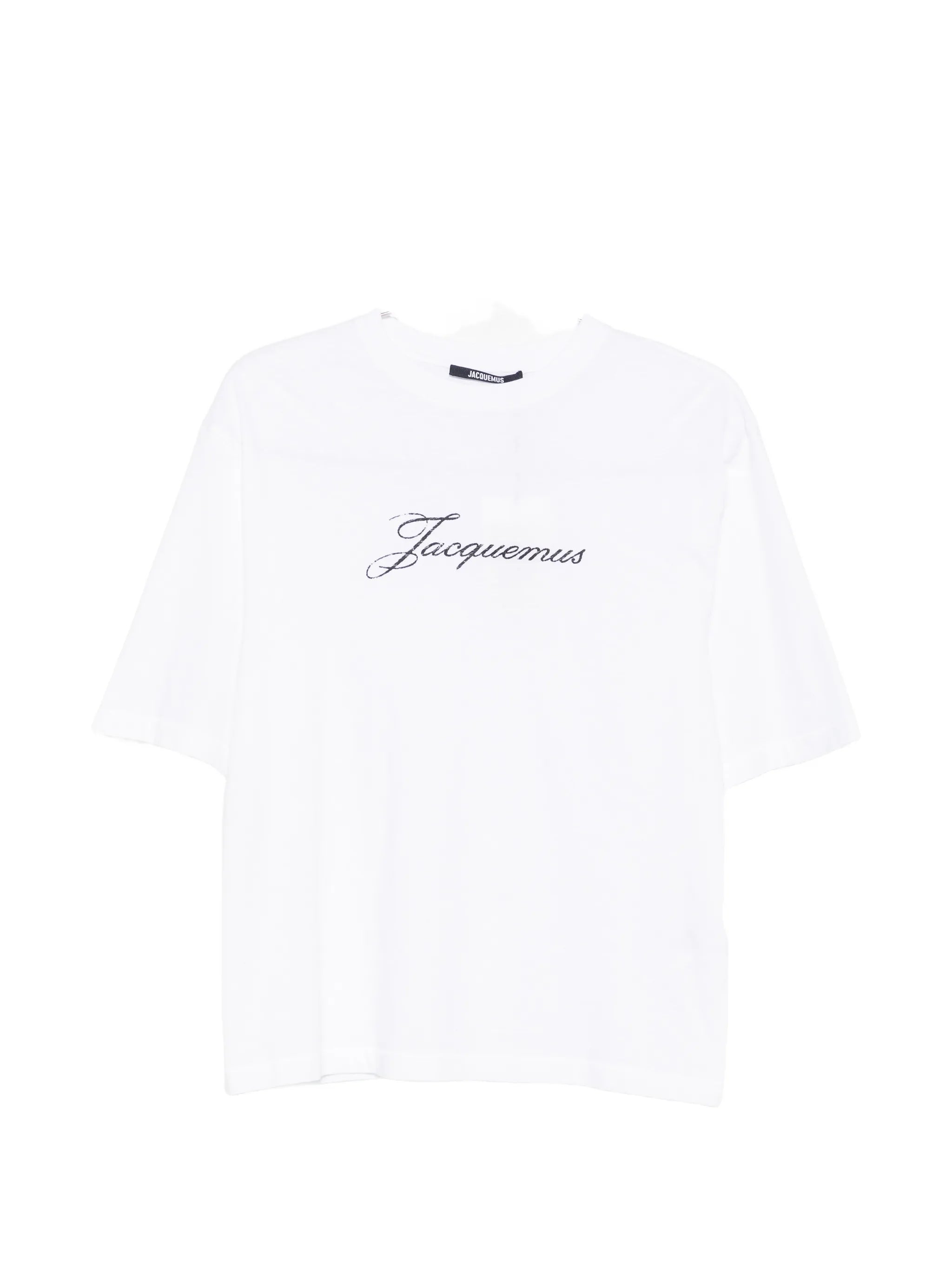 logo-embroidered T-shirt