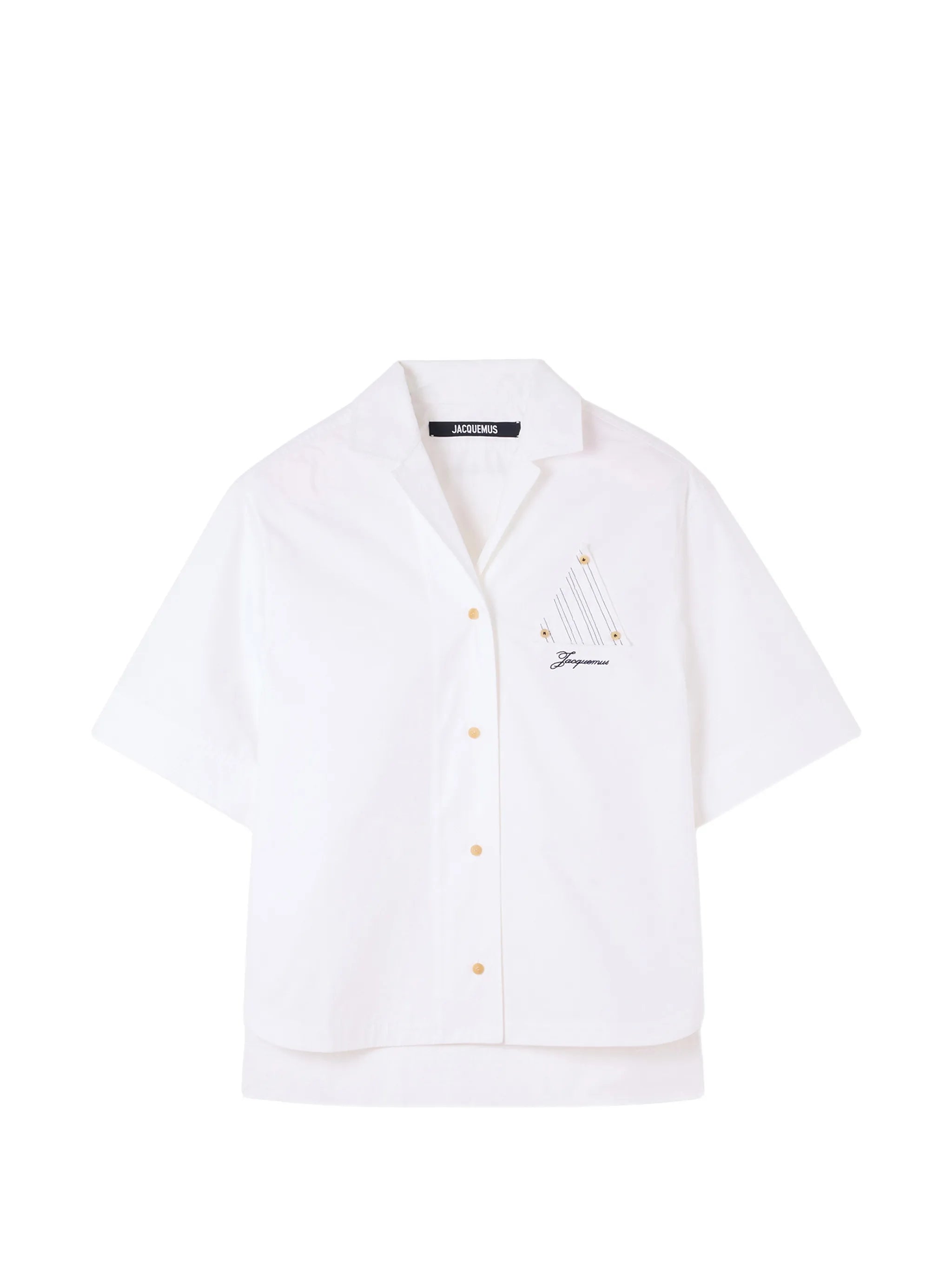 embroidered-logo short-sleeved shirt