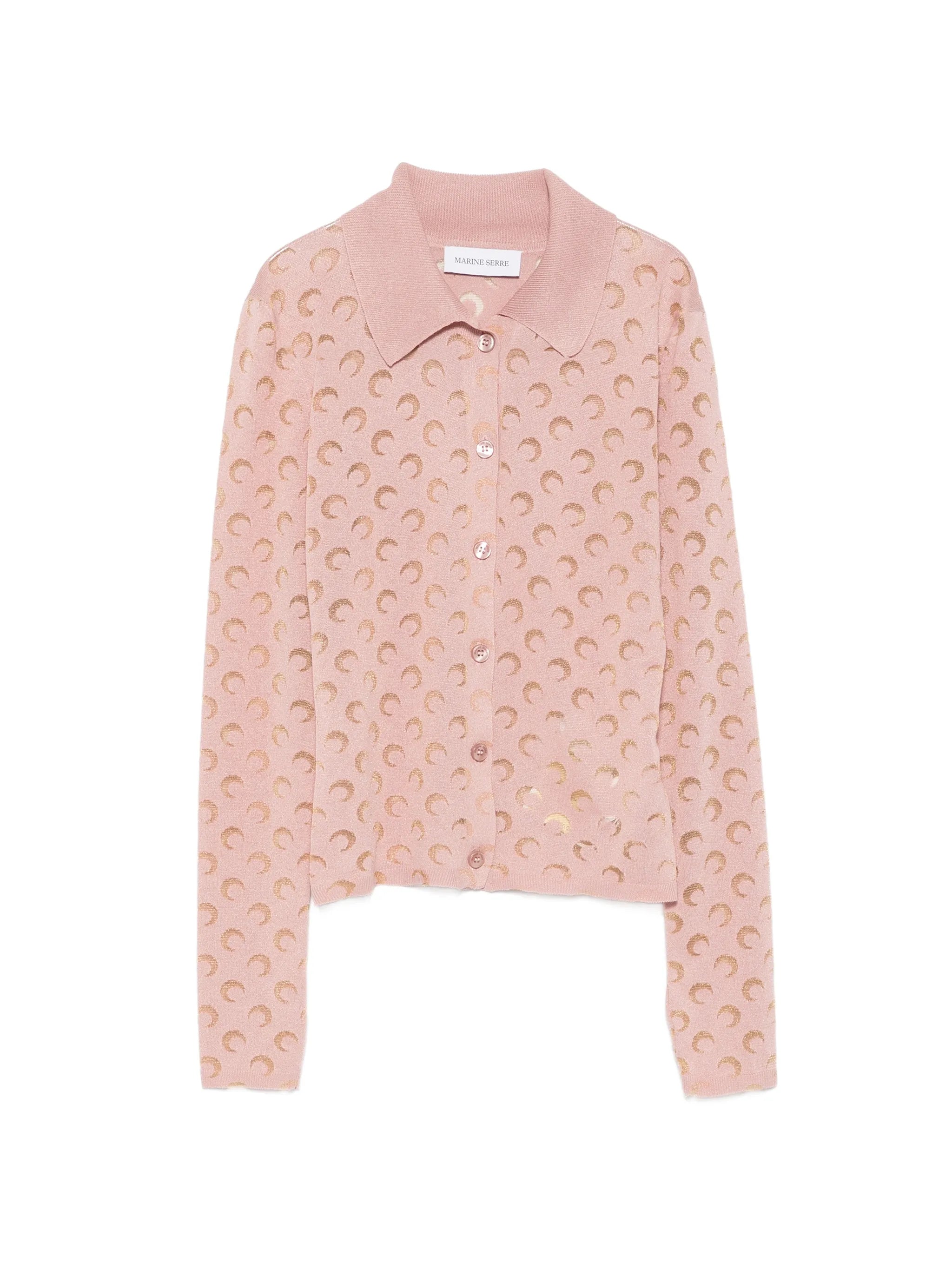 moon-patterned cardigan