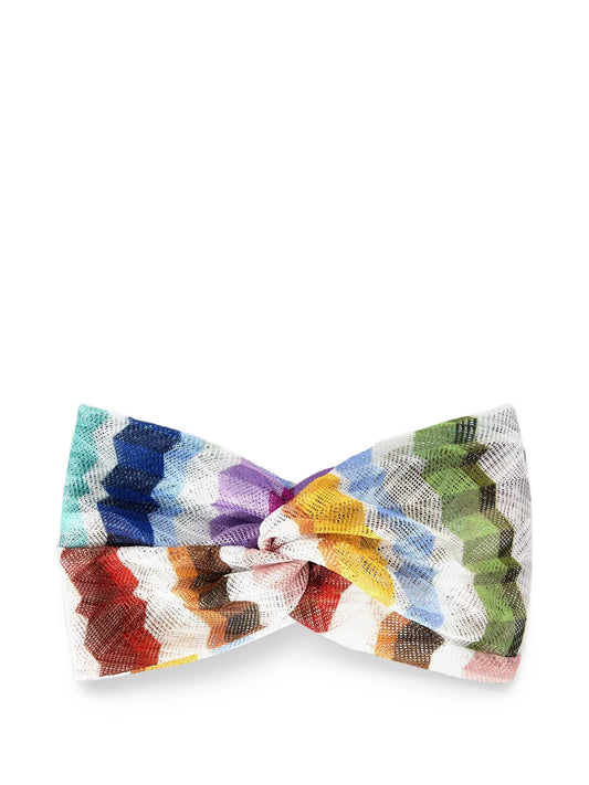 zigzag-knit twisted headband