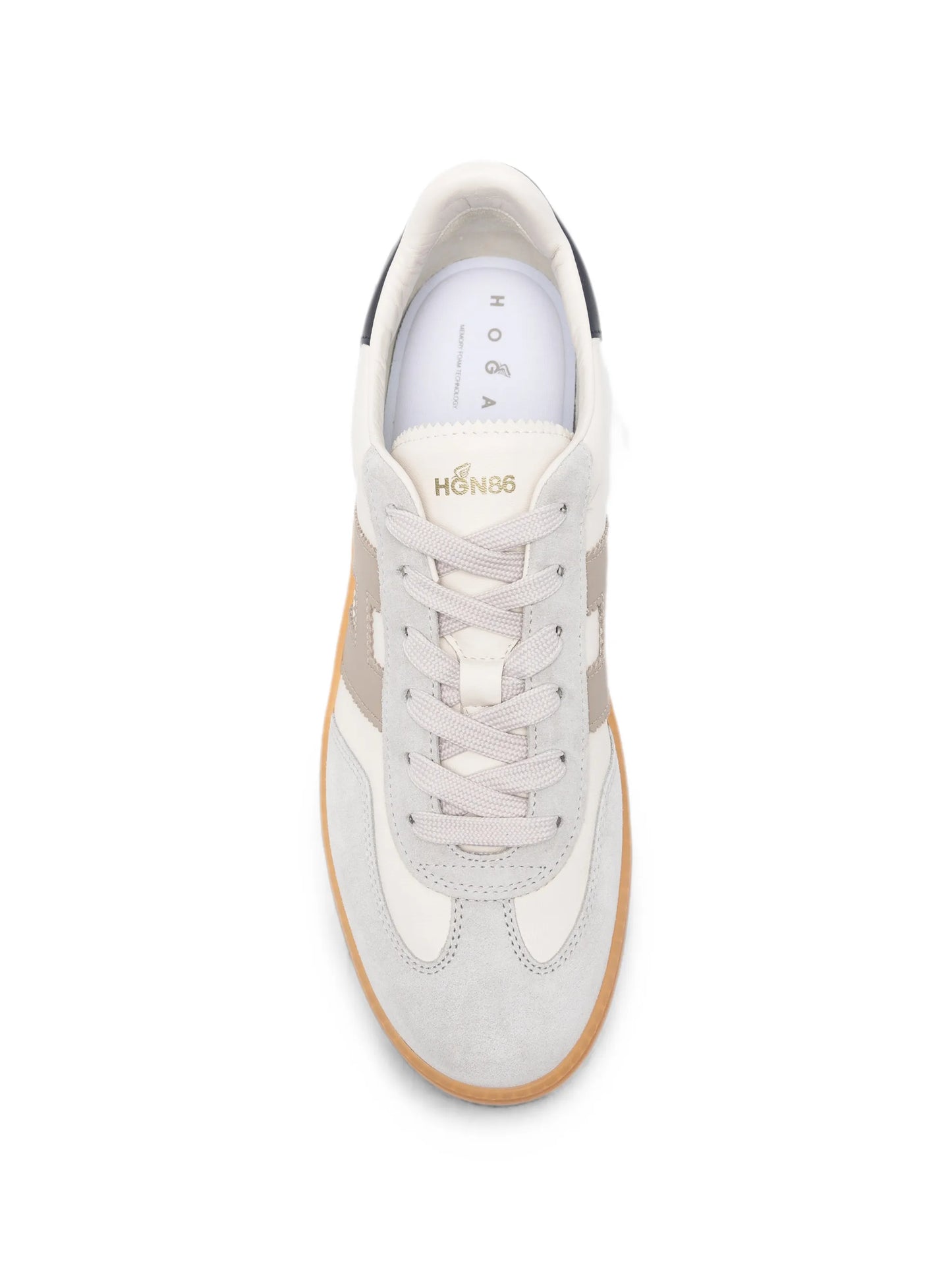 Cool logo-patch lace-up sneakers