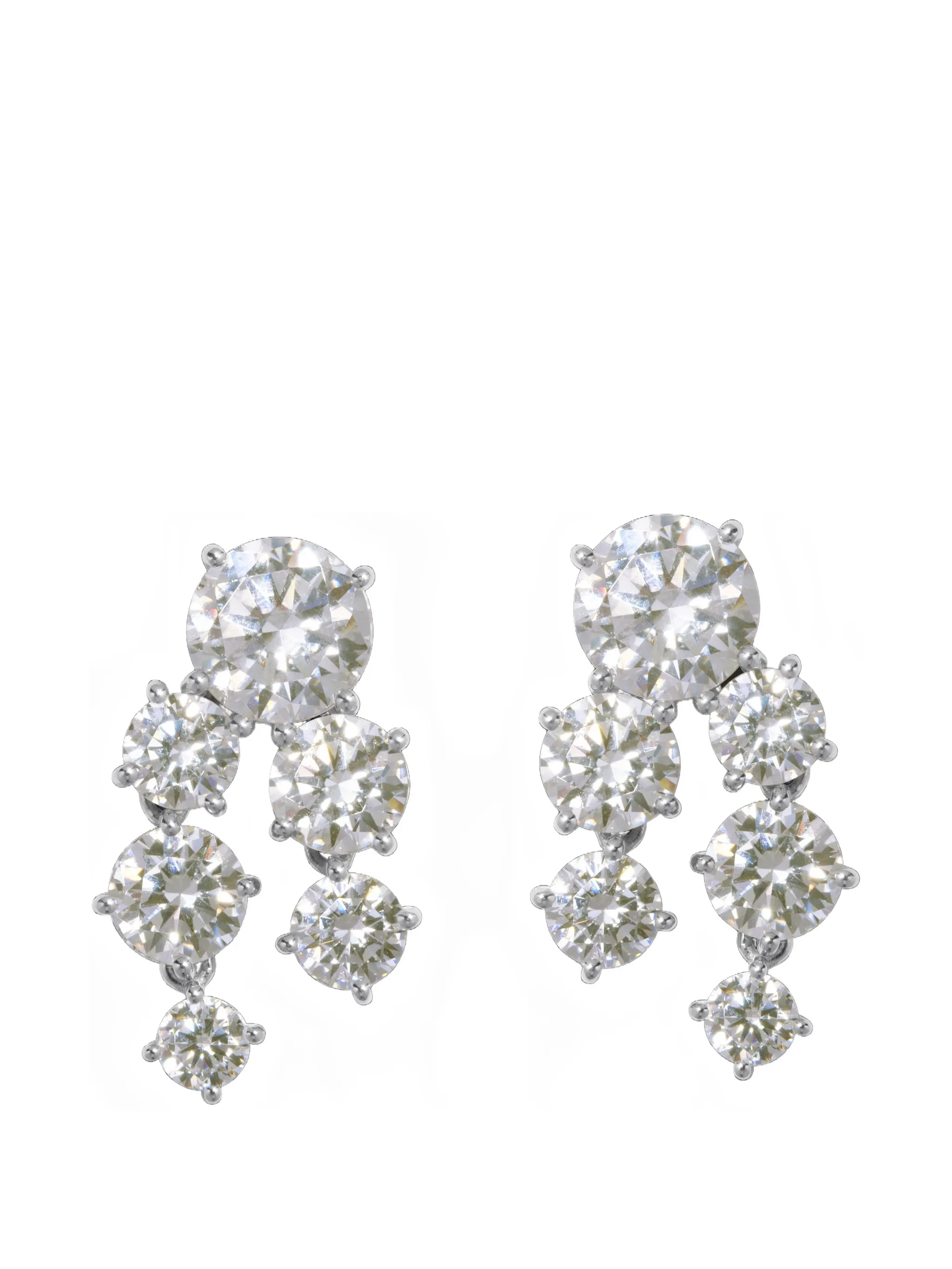 cubic zirconia drop earrings