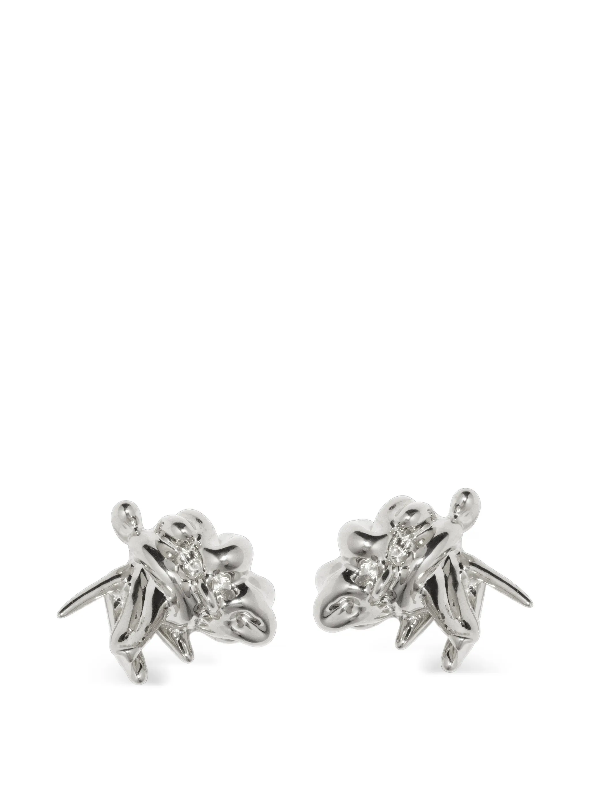 cubic zirconia statement stud earrings