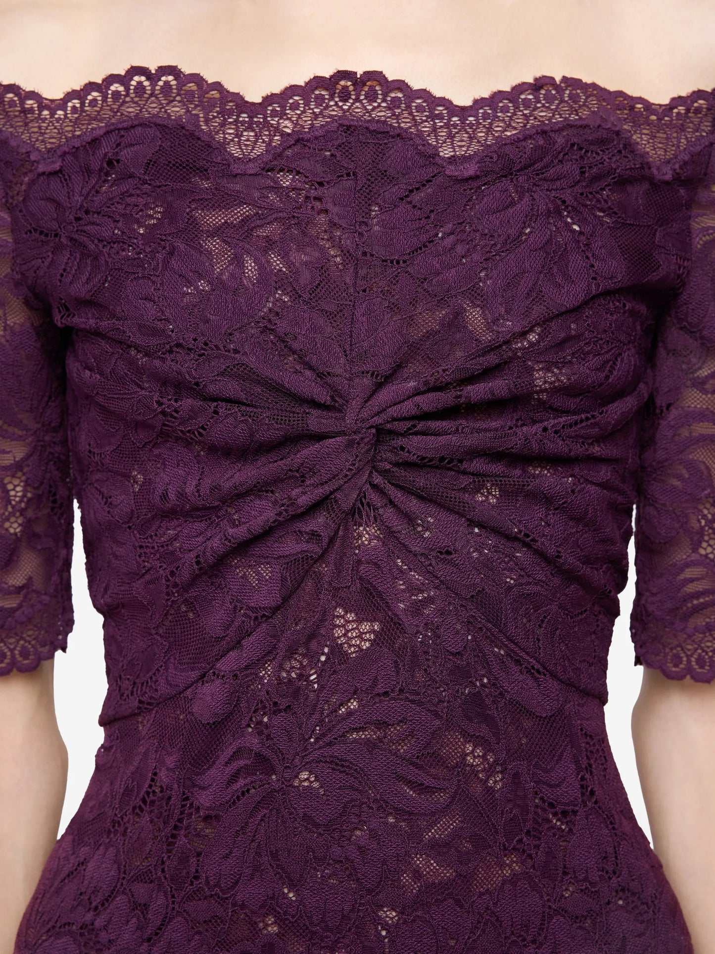 layered lace maxi dress