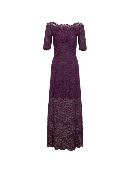 layered lace maxi dress