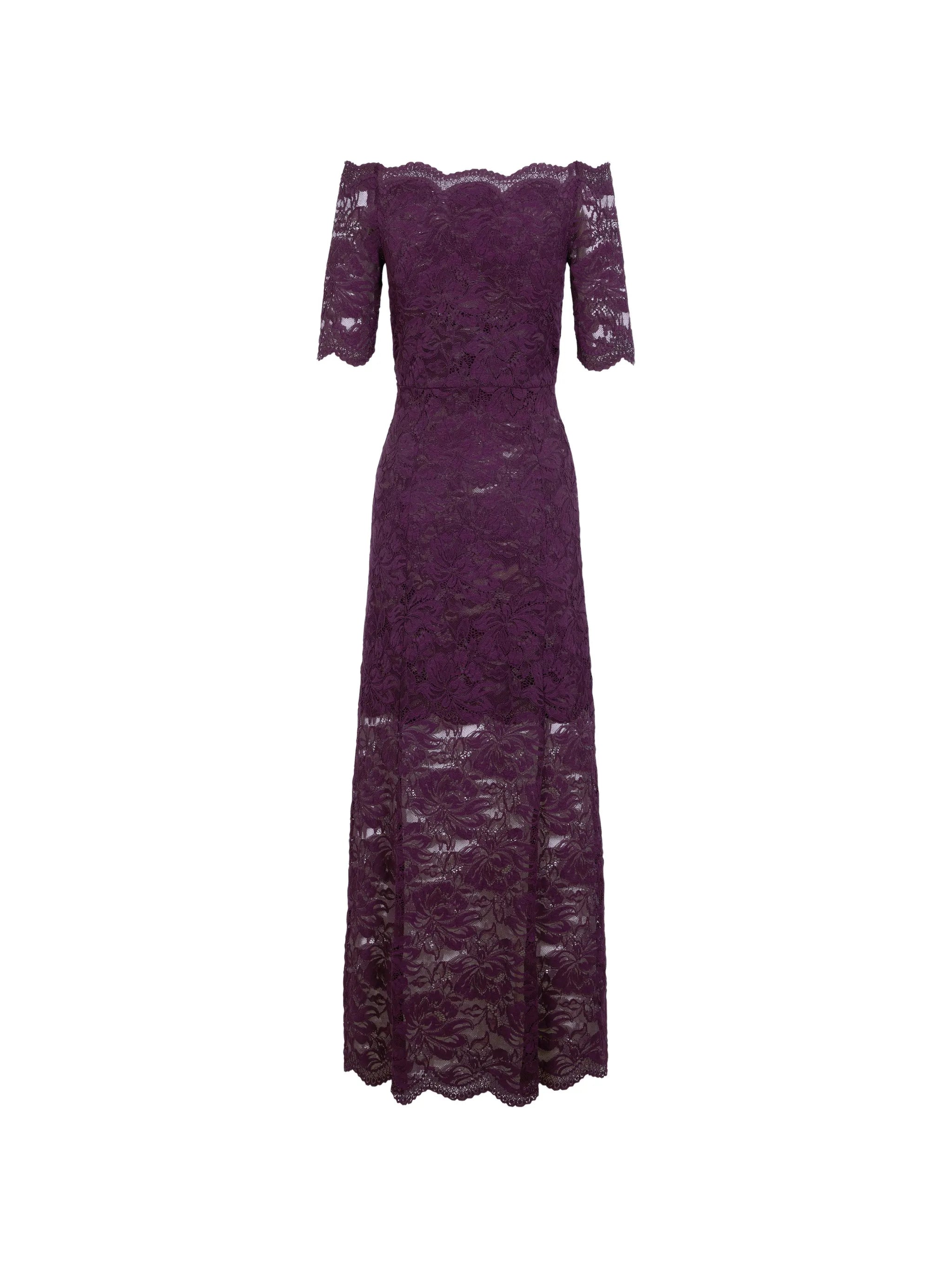 layered lace maxi dress