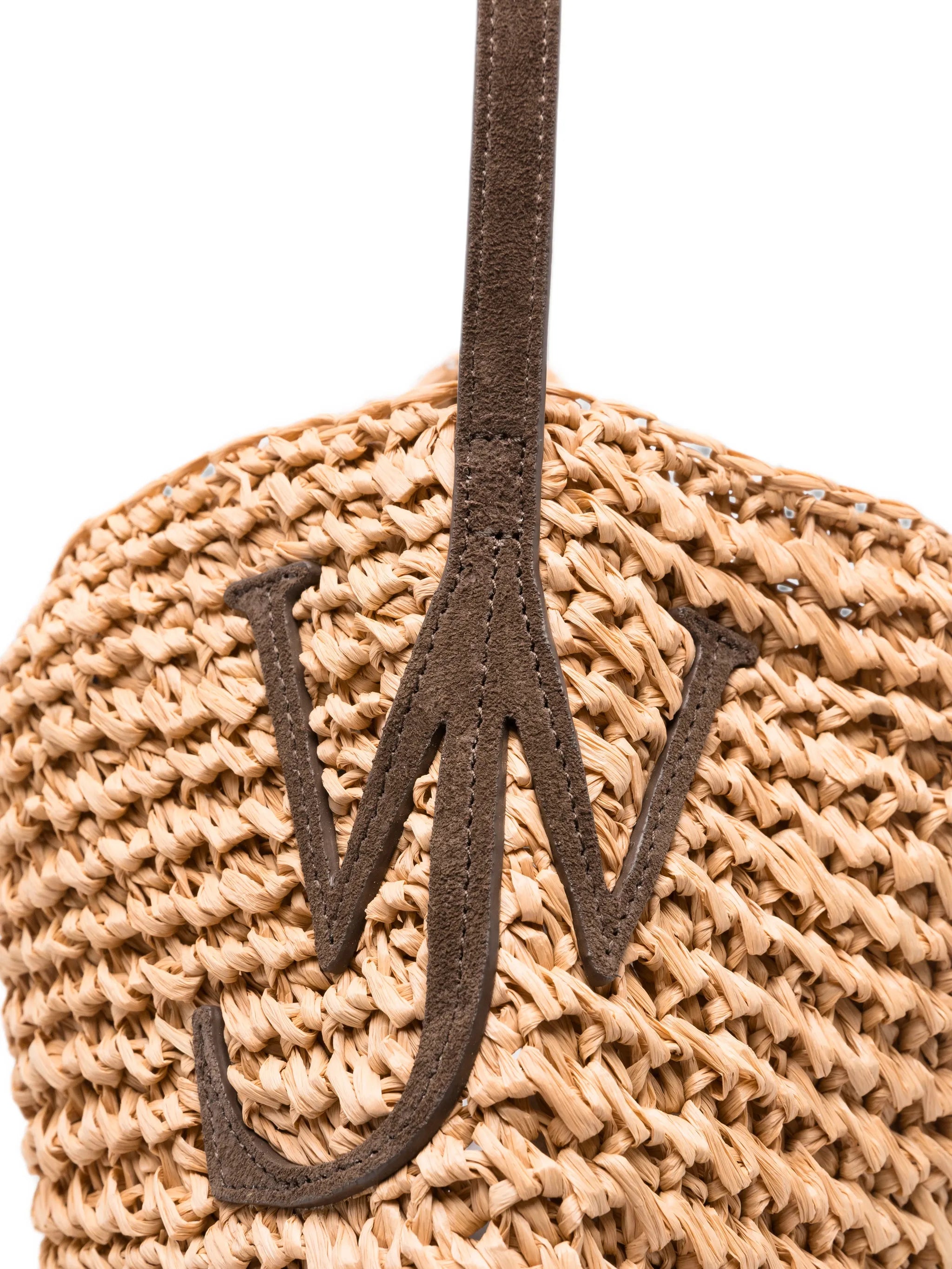 large Bulb raffia tote bag