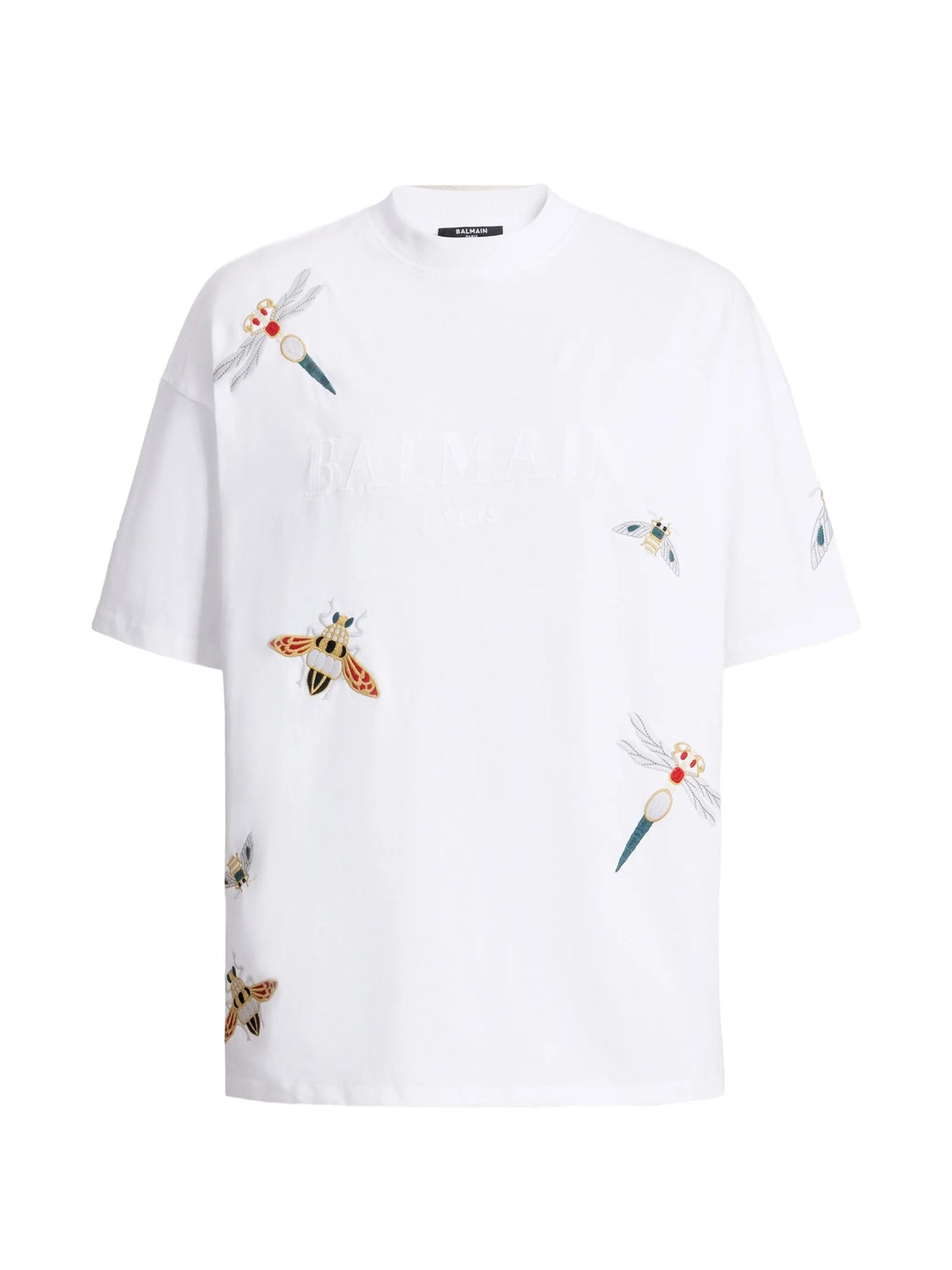 embroidered Balmain Insect T-shirt