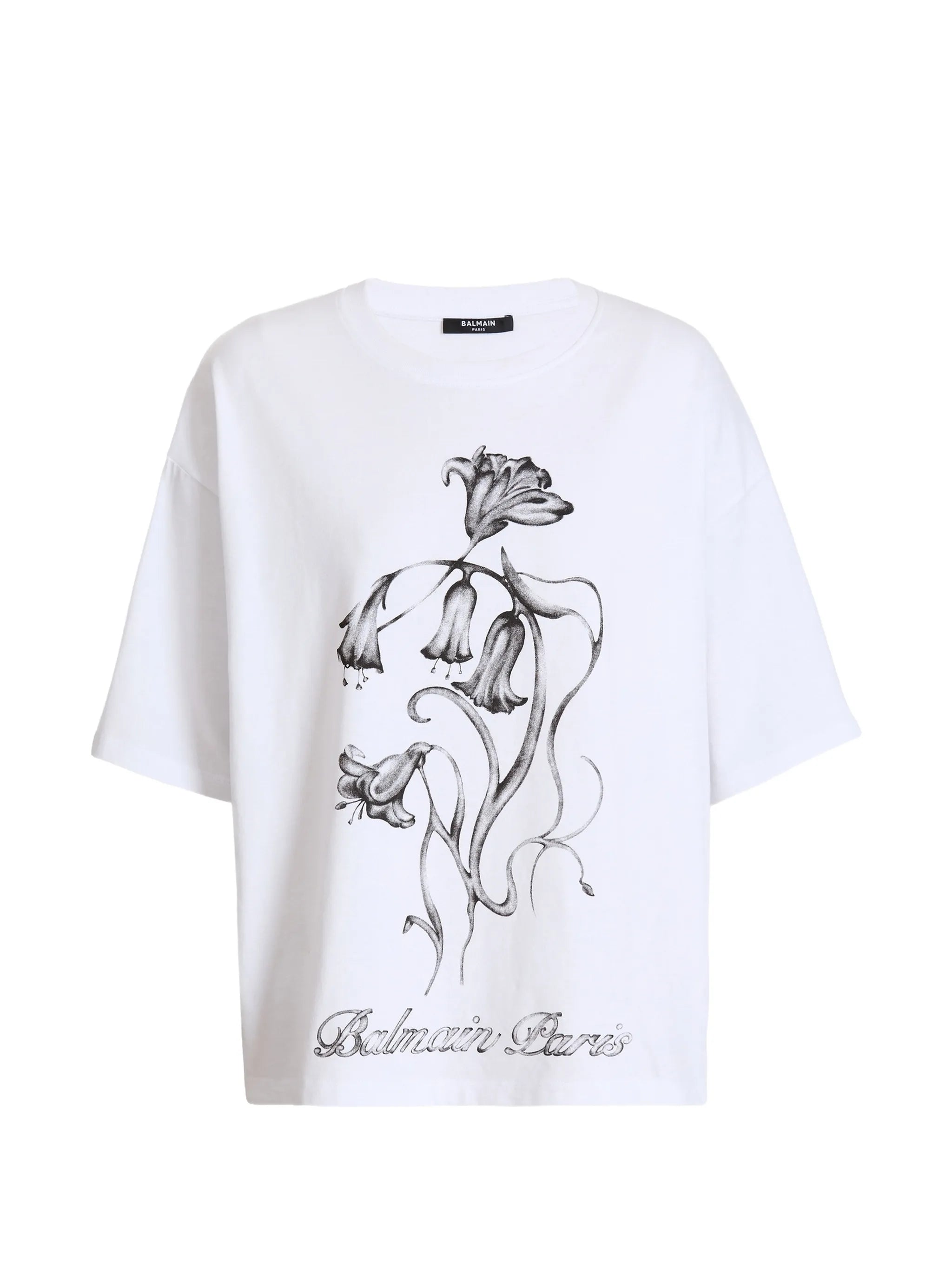 printed Balmain flower T-shirt