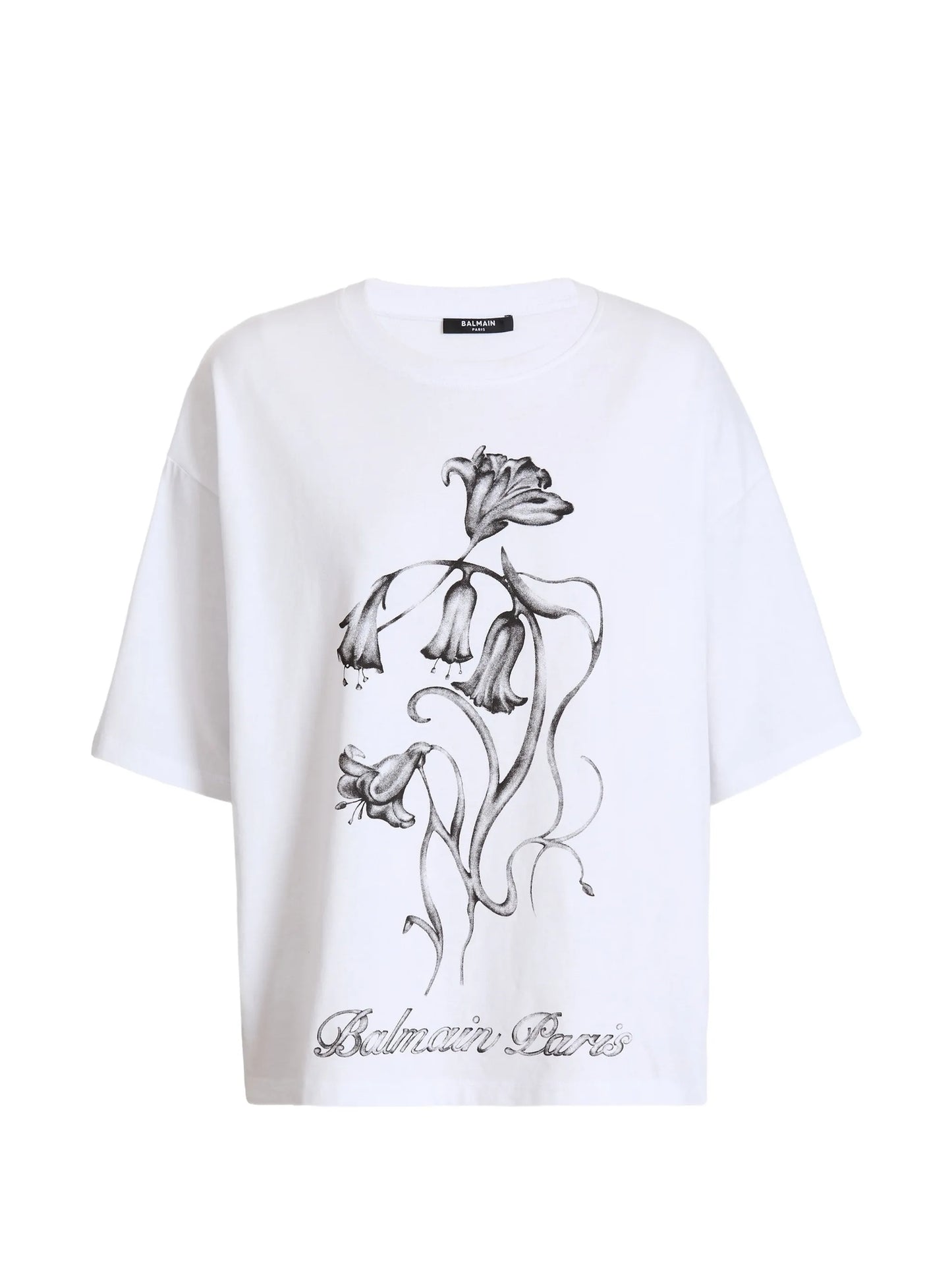 printed Balmain flower T-shirt