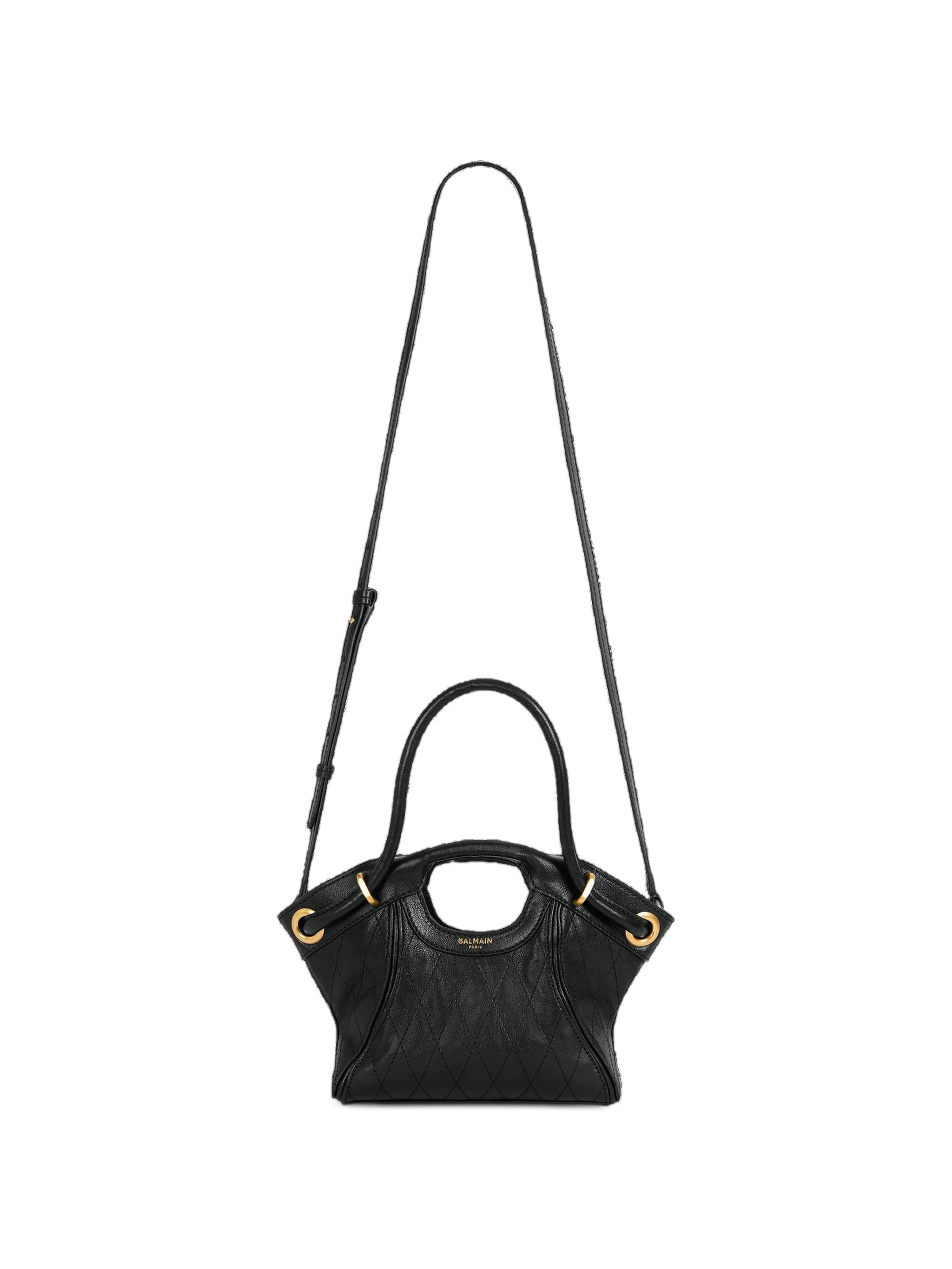 small tote in smooth topstitched leather