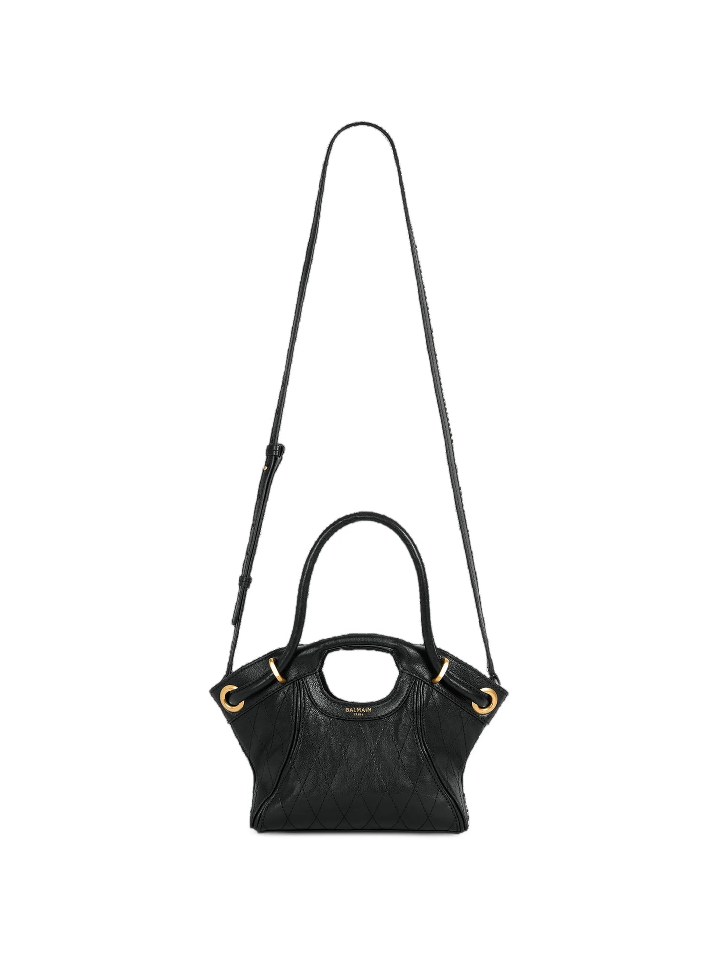 small tote in smooth topstitched leather