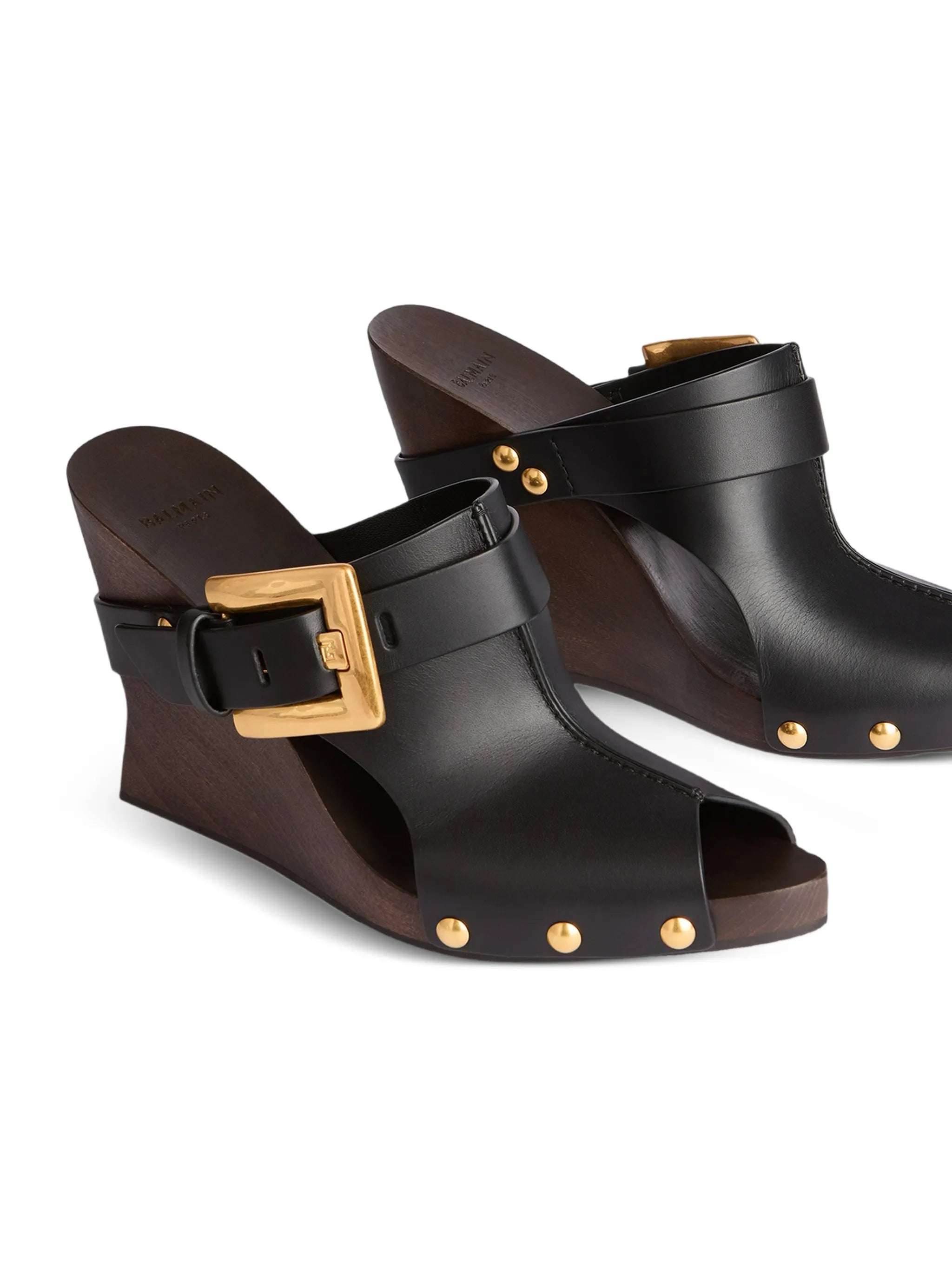 Anthem Wedge smooth leather mules