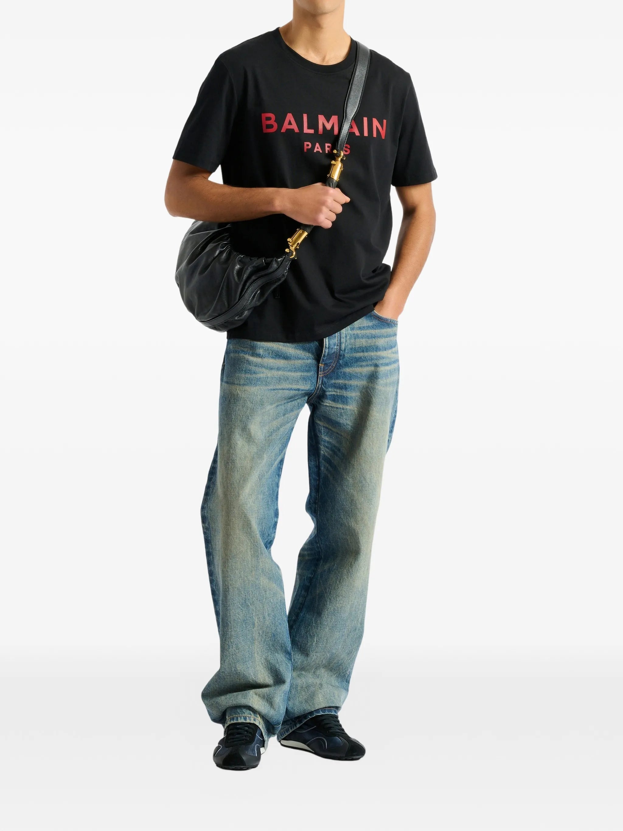 T-shirt with Balmain Paris print
