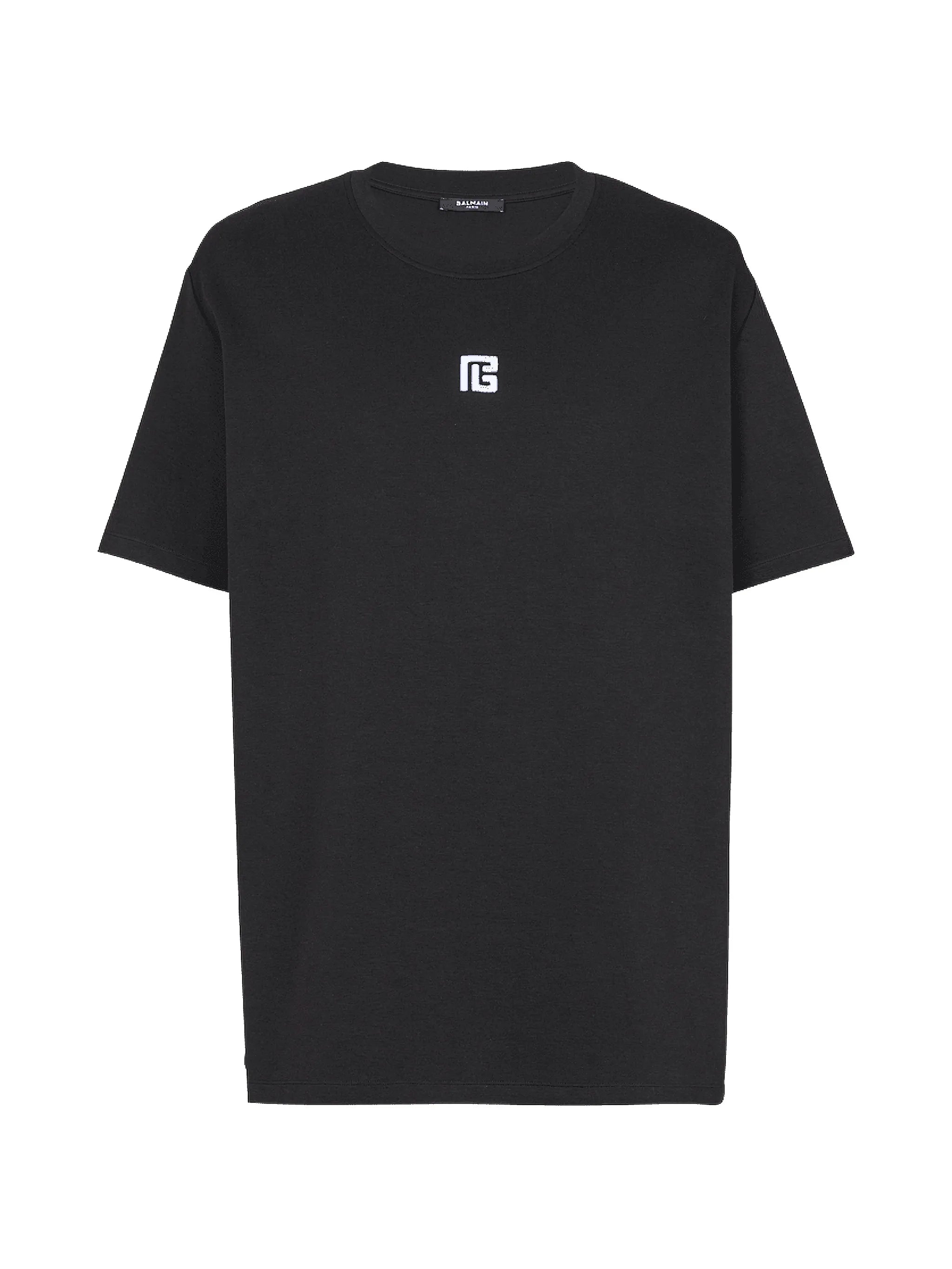 T-shirt with embroidered logo