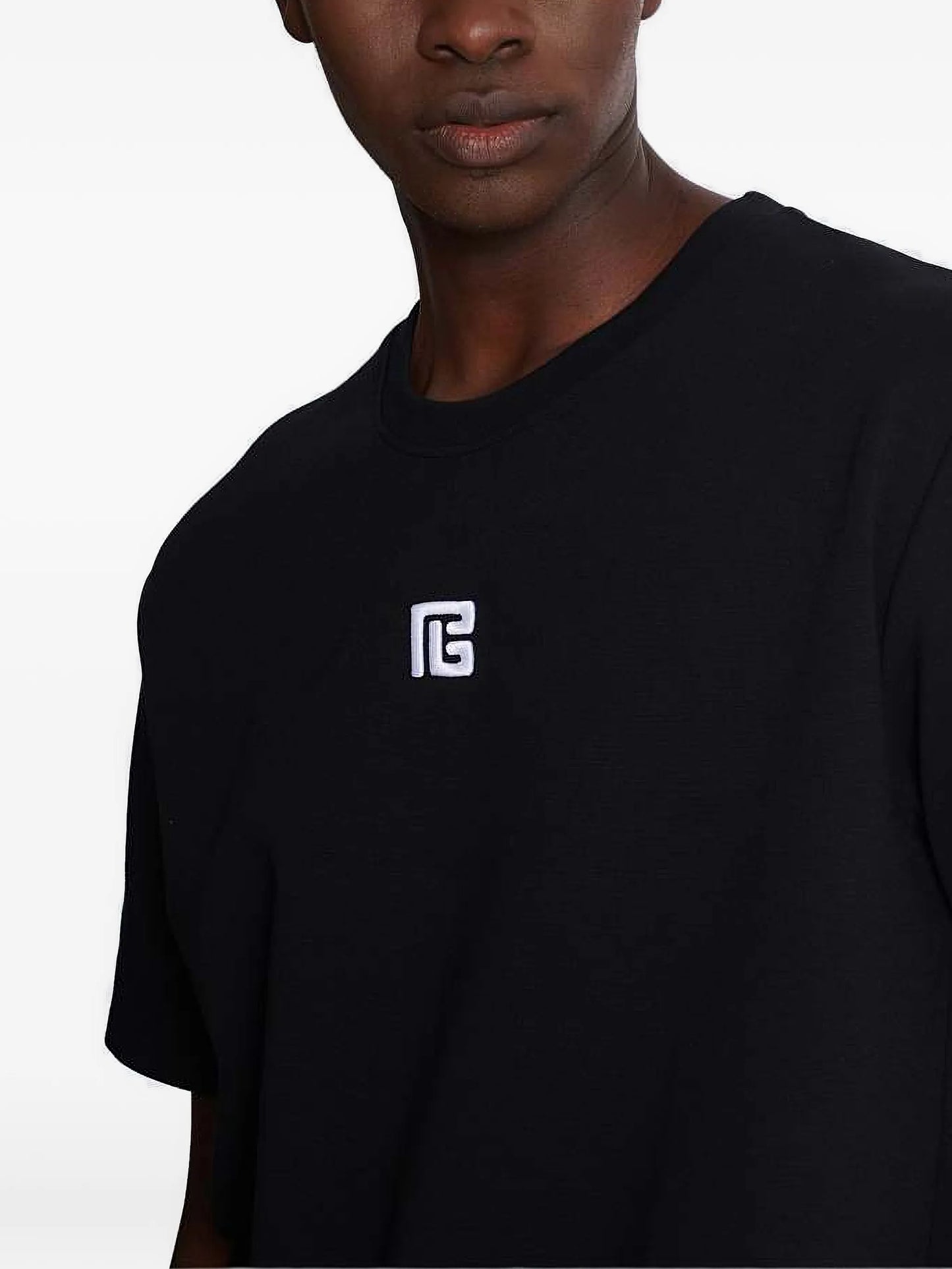 T-shirt with embroidered logo
