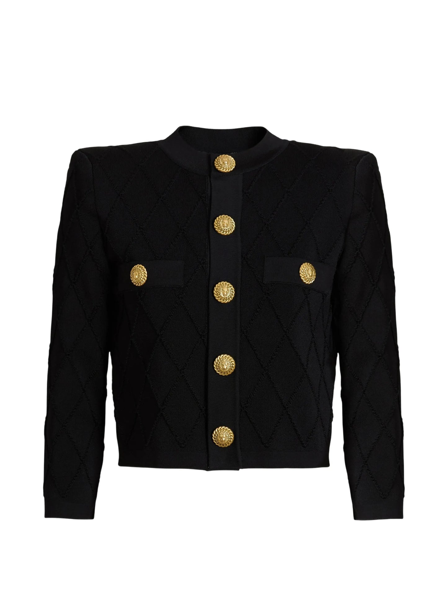 cropped knit cardigan