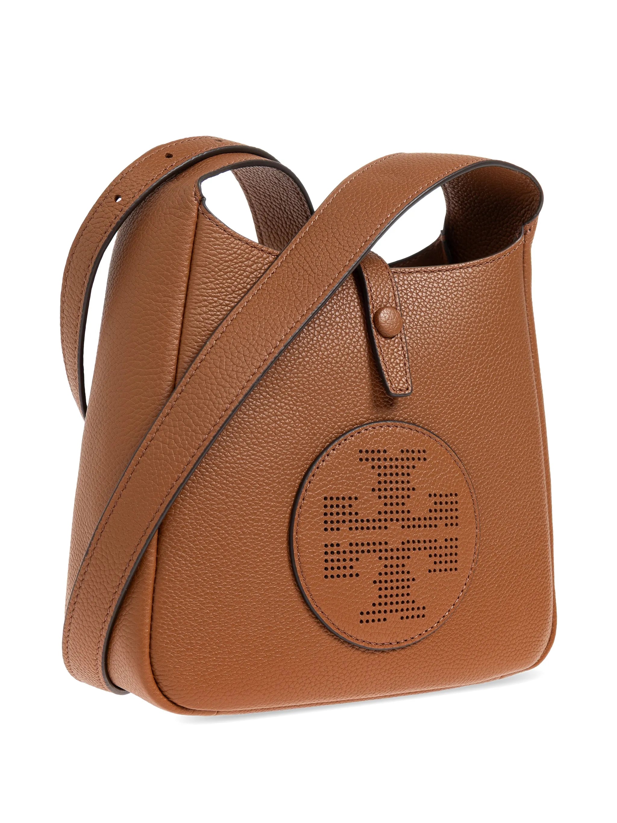 perforated-logo leather cross body bag