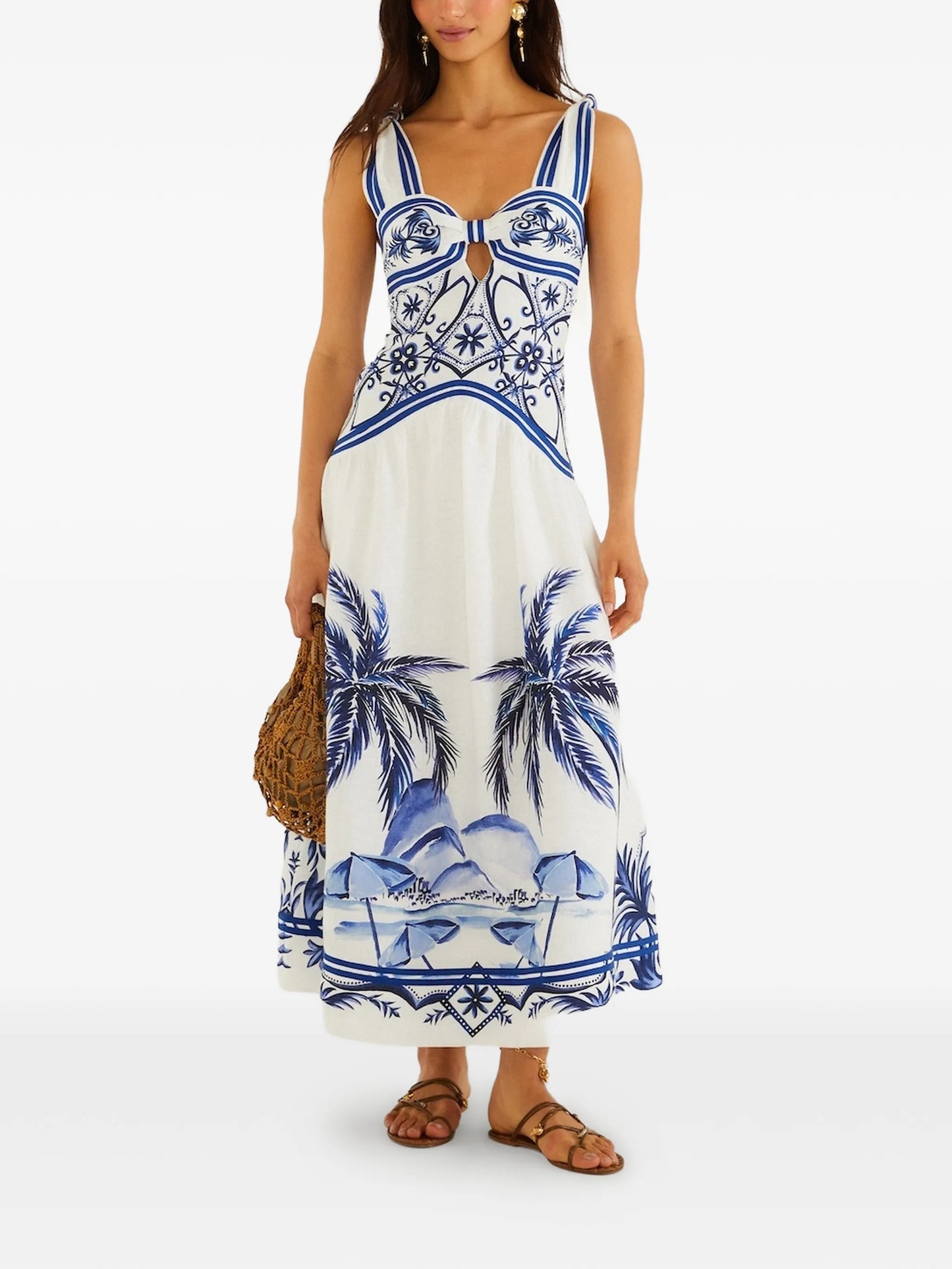 Wonderful City printed midi dress