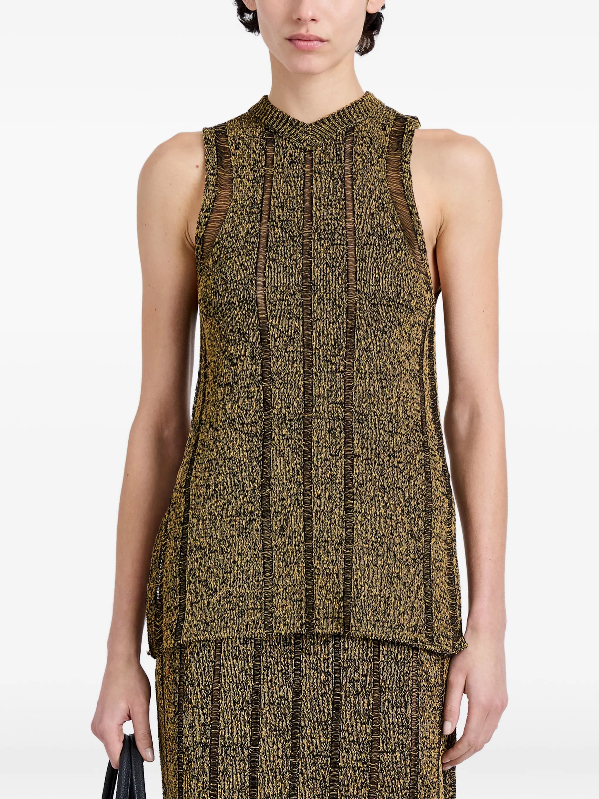 Maelle top in drop needle tweed