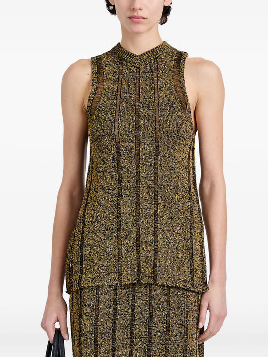 Maelle top in drop needle tweed
