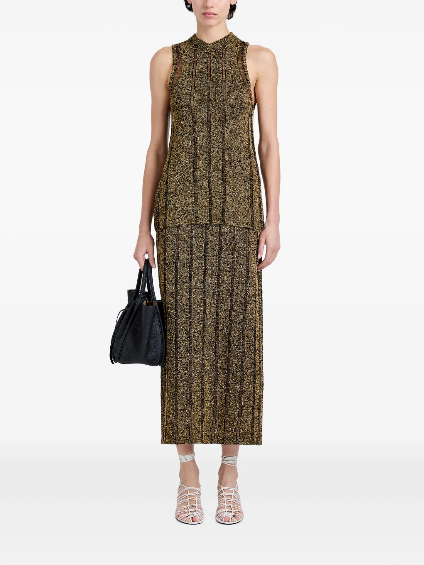 Maelle skirt in drop needle tweed