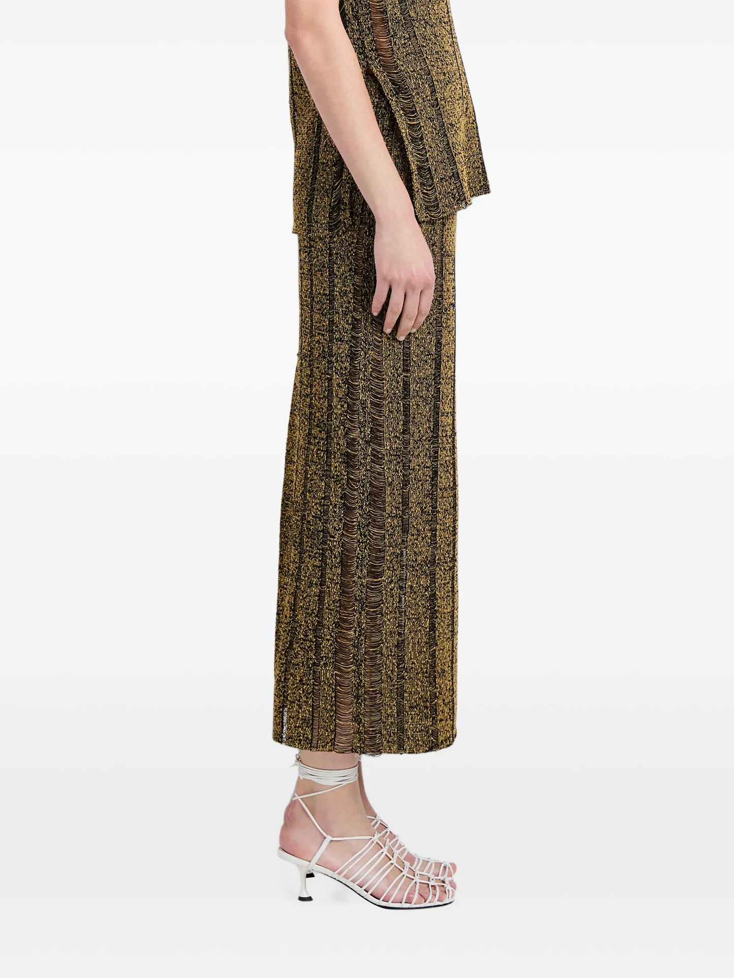Maelle skirt in drop needle tweed