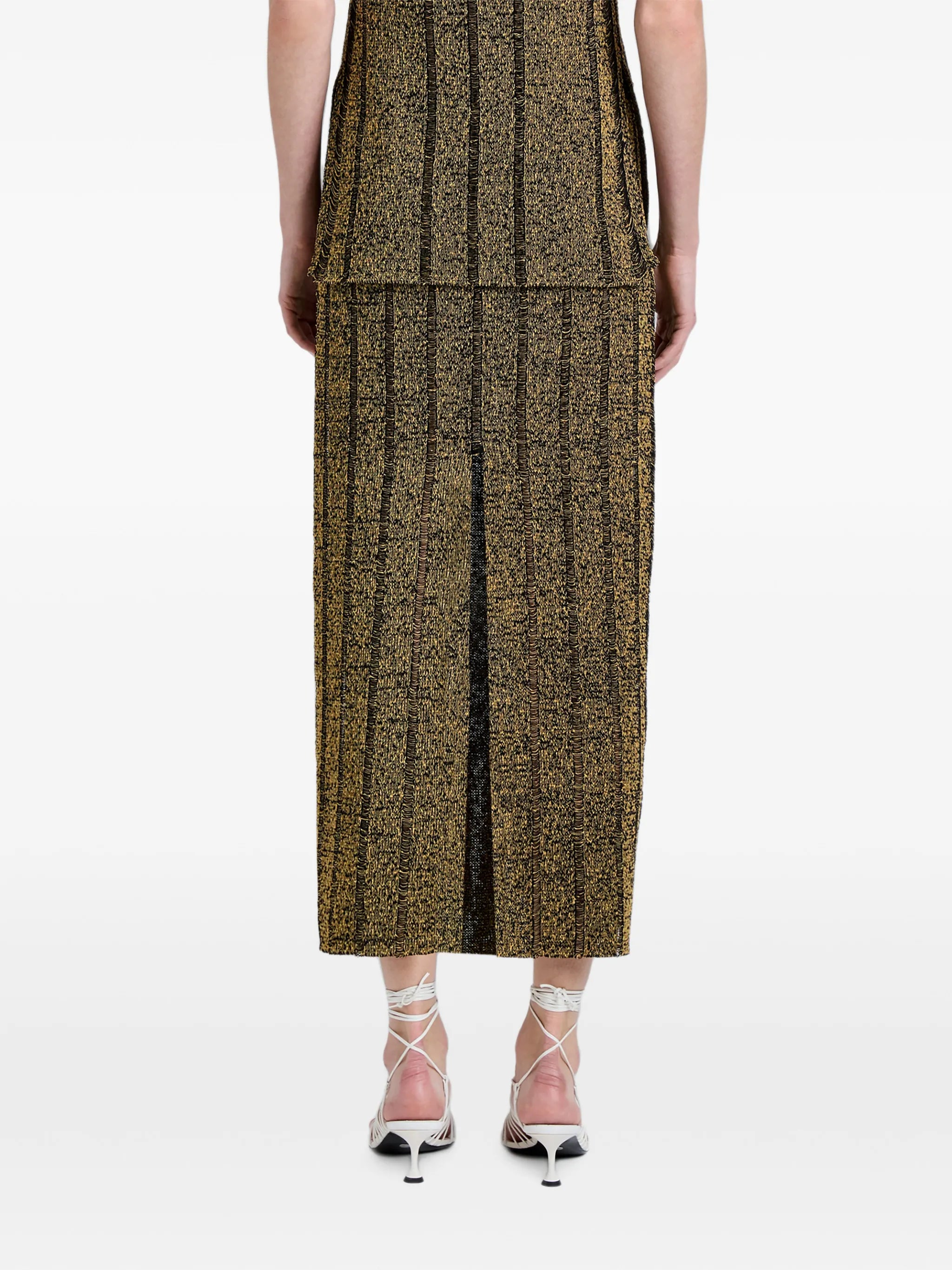 Maelle skirt in drop needle tweed