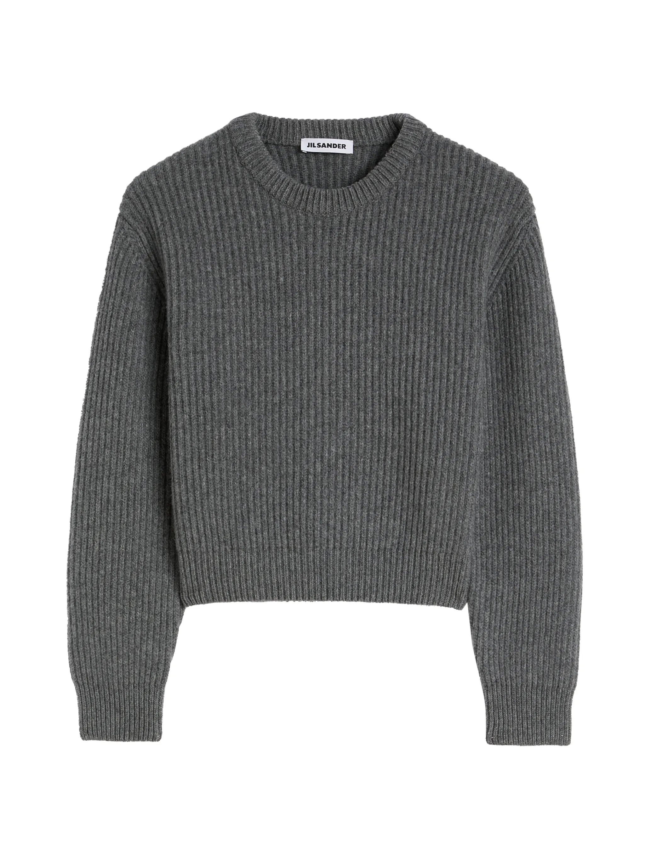 ribbed-knit sweater