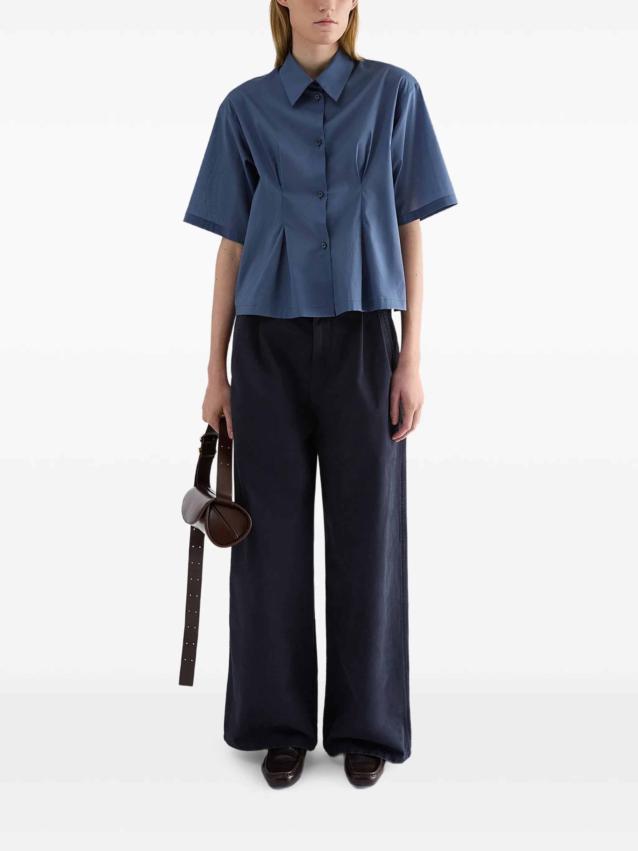pleated palazzo pants