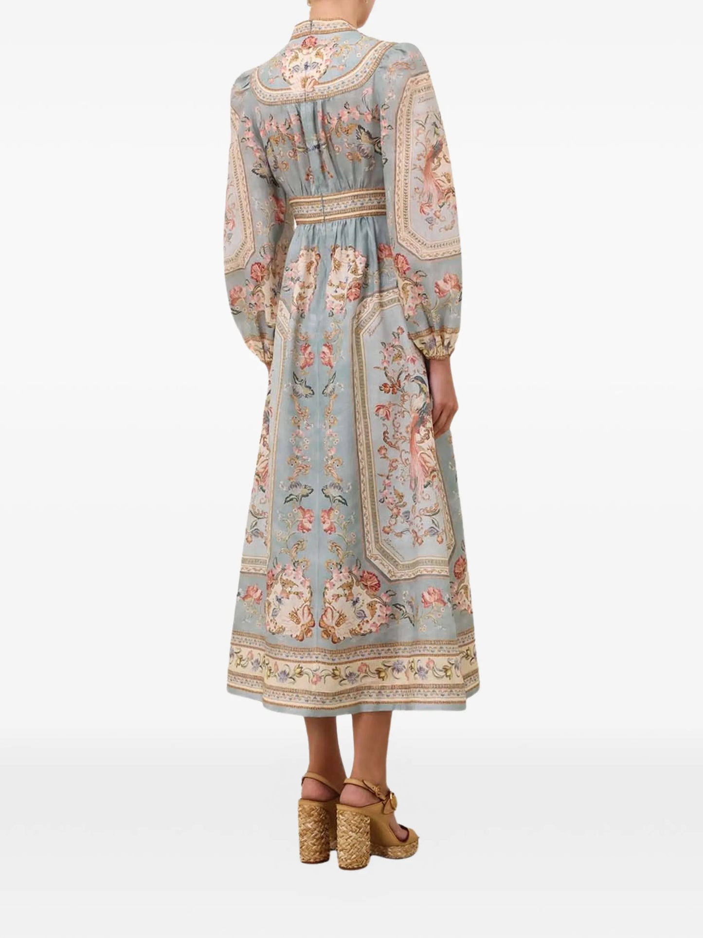 Roselight floral-print dress