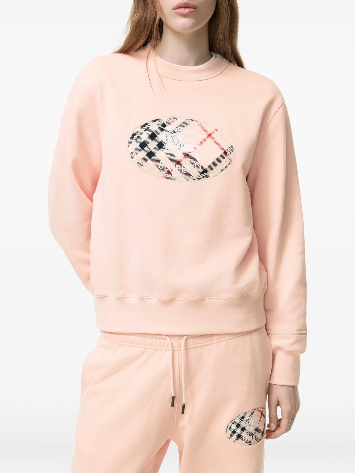 Check Knight stamp cotton sweatshirt