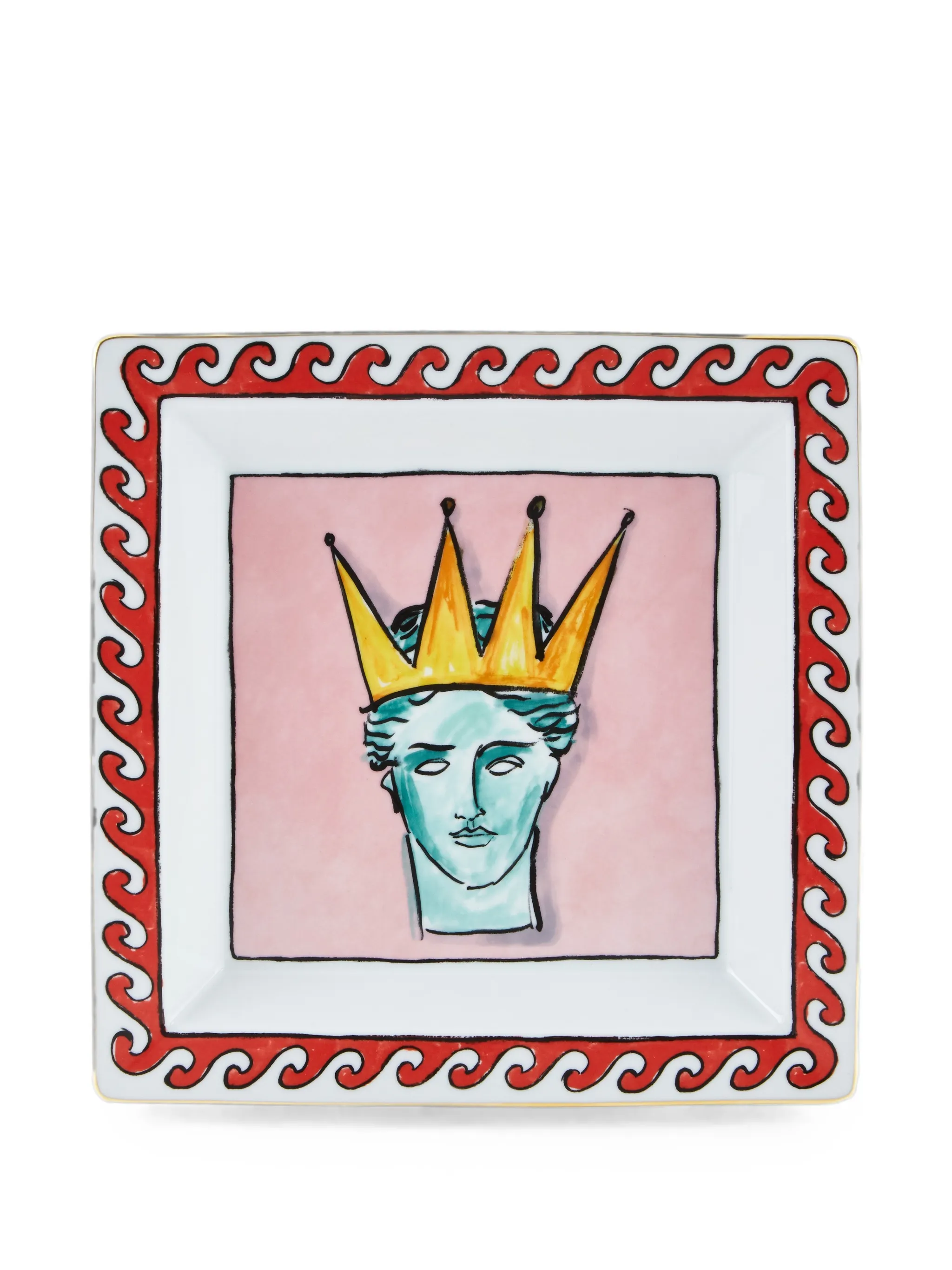 Il Viaggio Di Nettuno pink large square change tray
