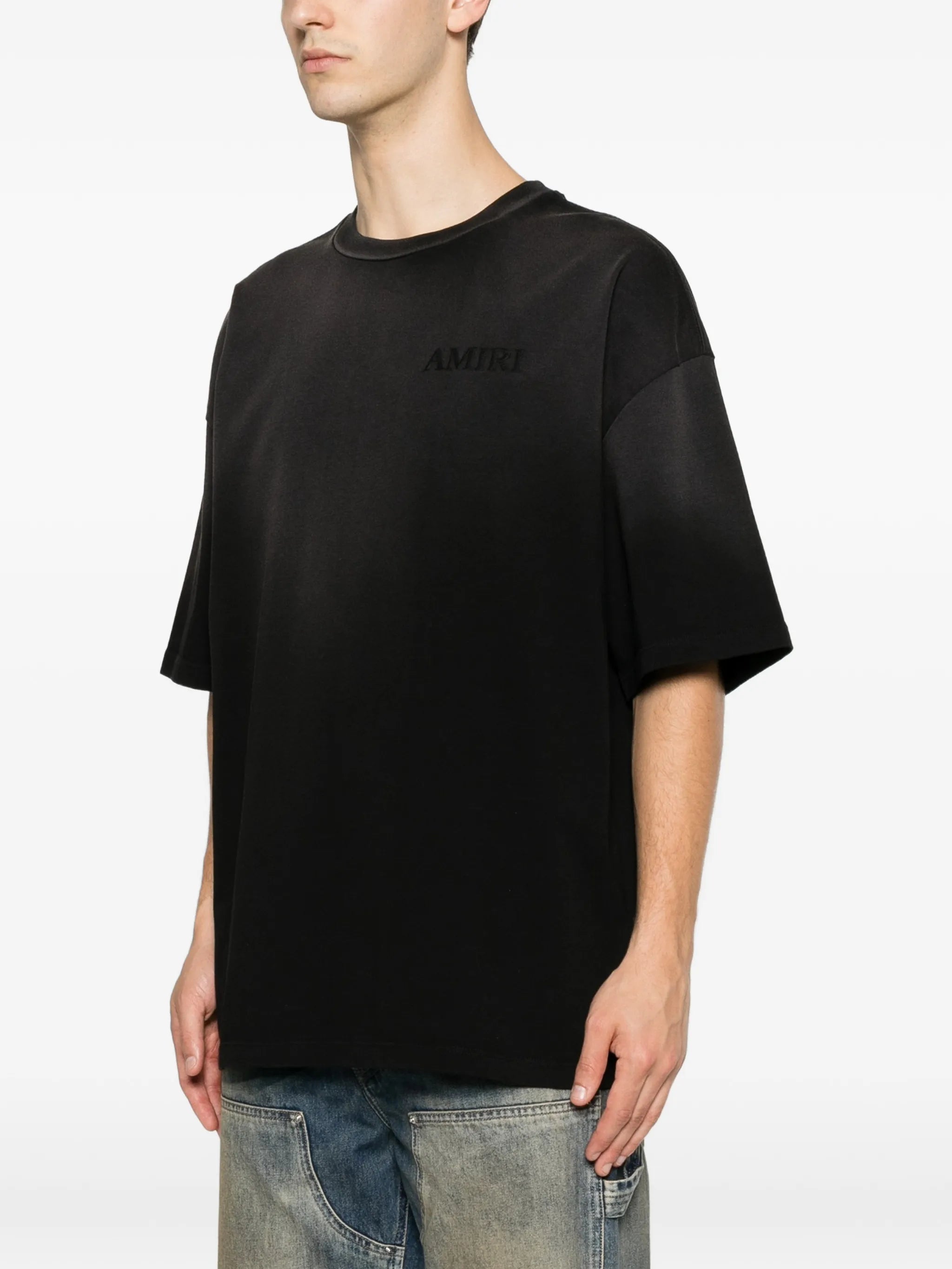 bandana-print logo-embroidered T-shirt