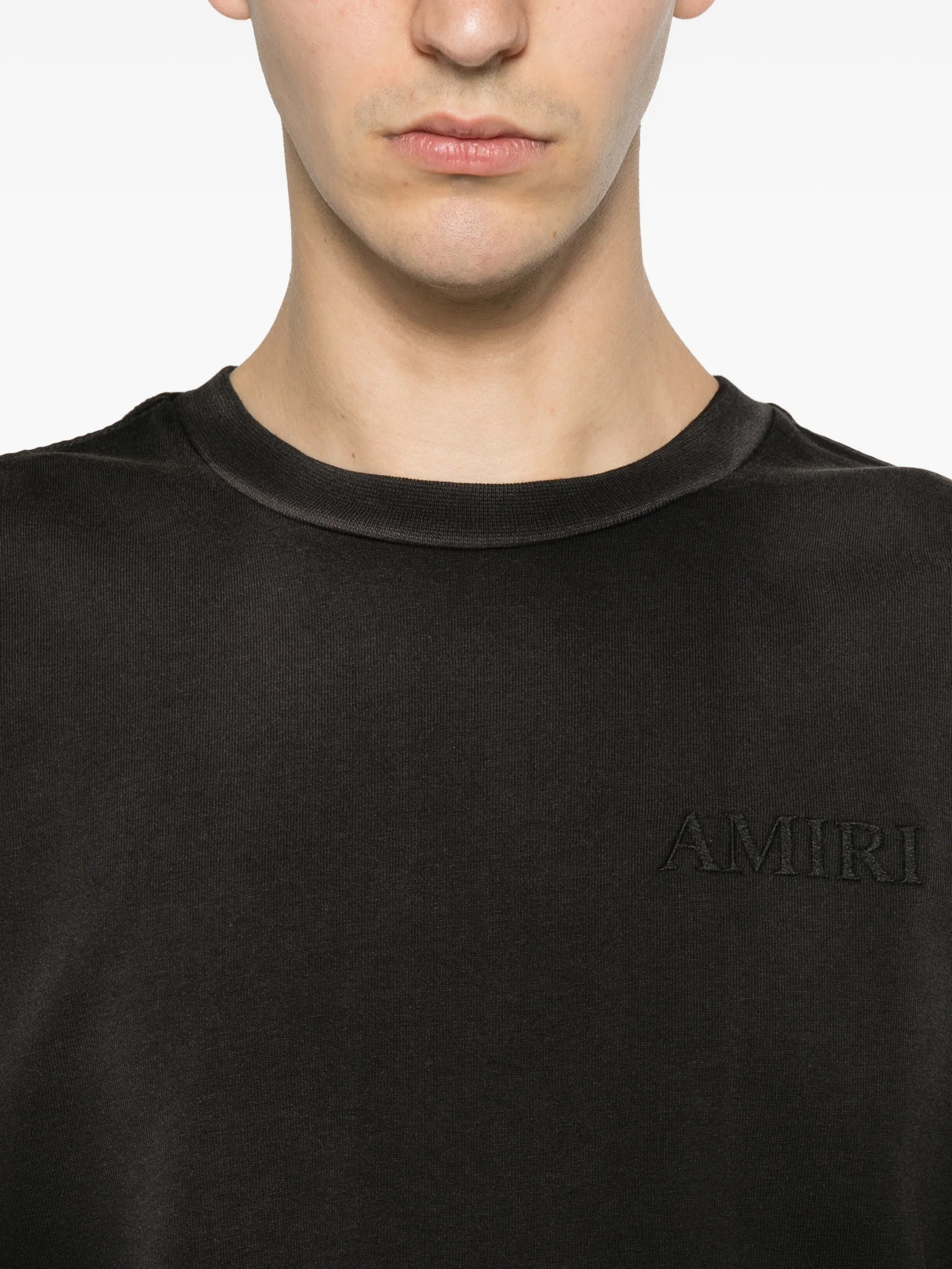 bandana-print logo-embroidered T-shirt