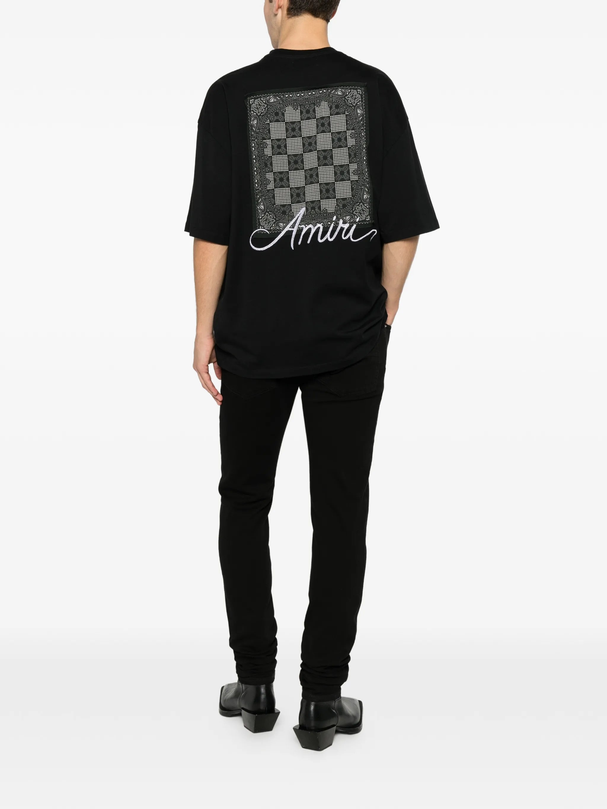 logo-embroidered T-shirt