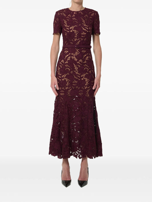 belted midi dress