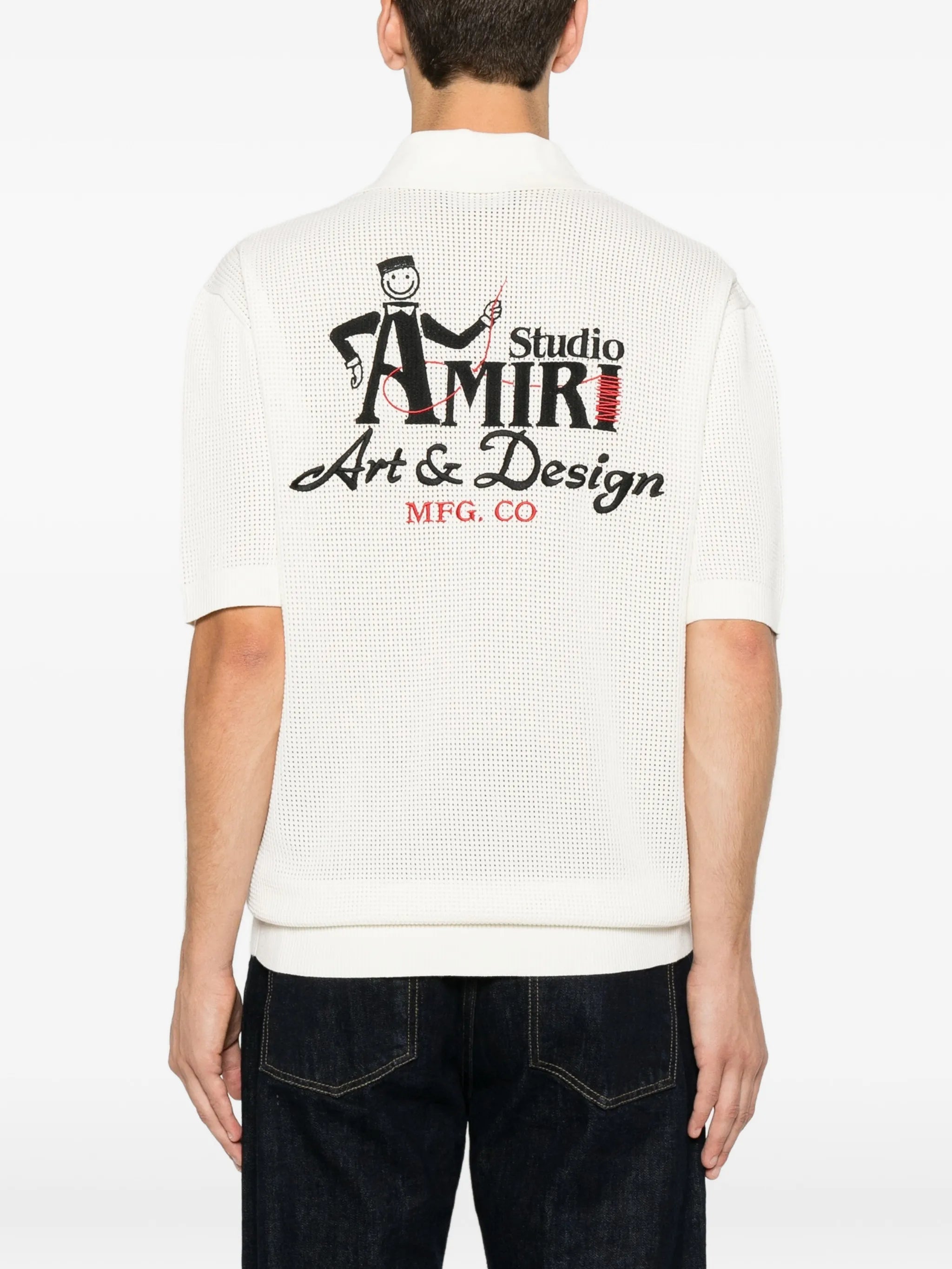 Studio logo-embroidered shirt