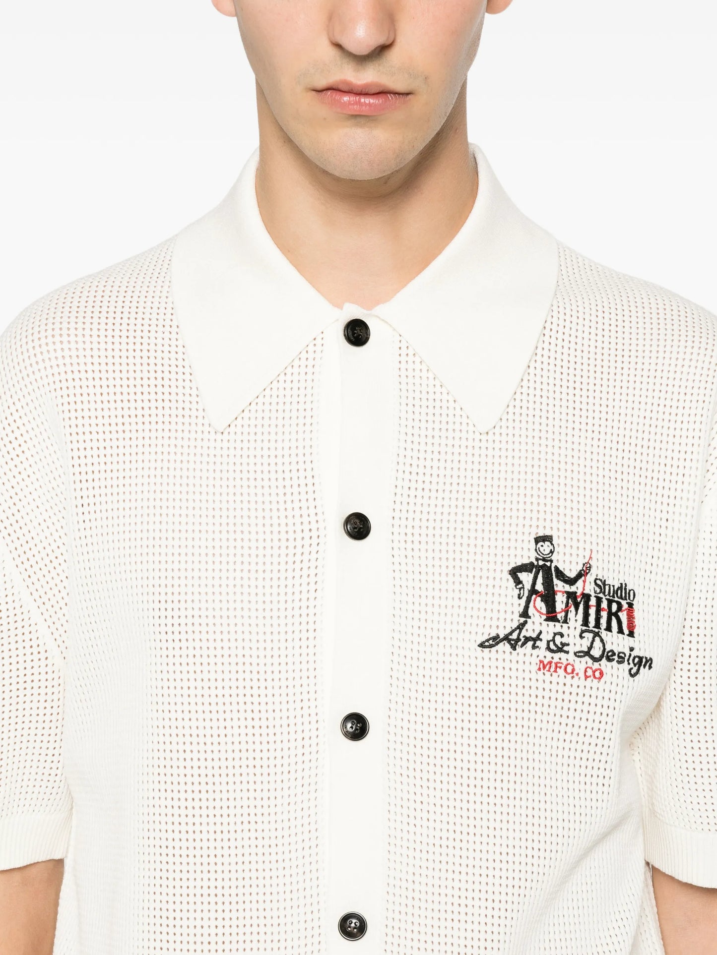 Studio logo-embroidered shirt