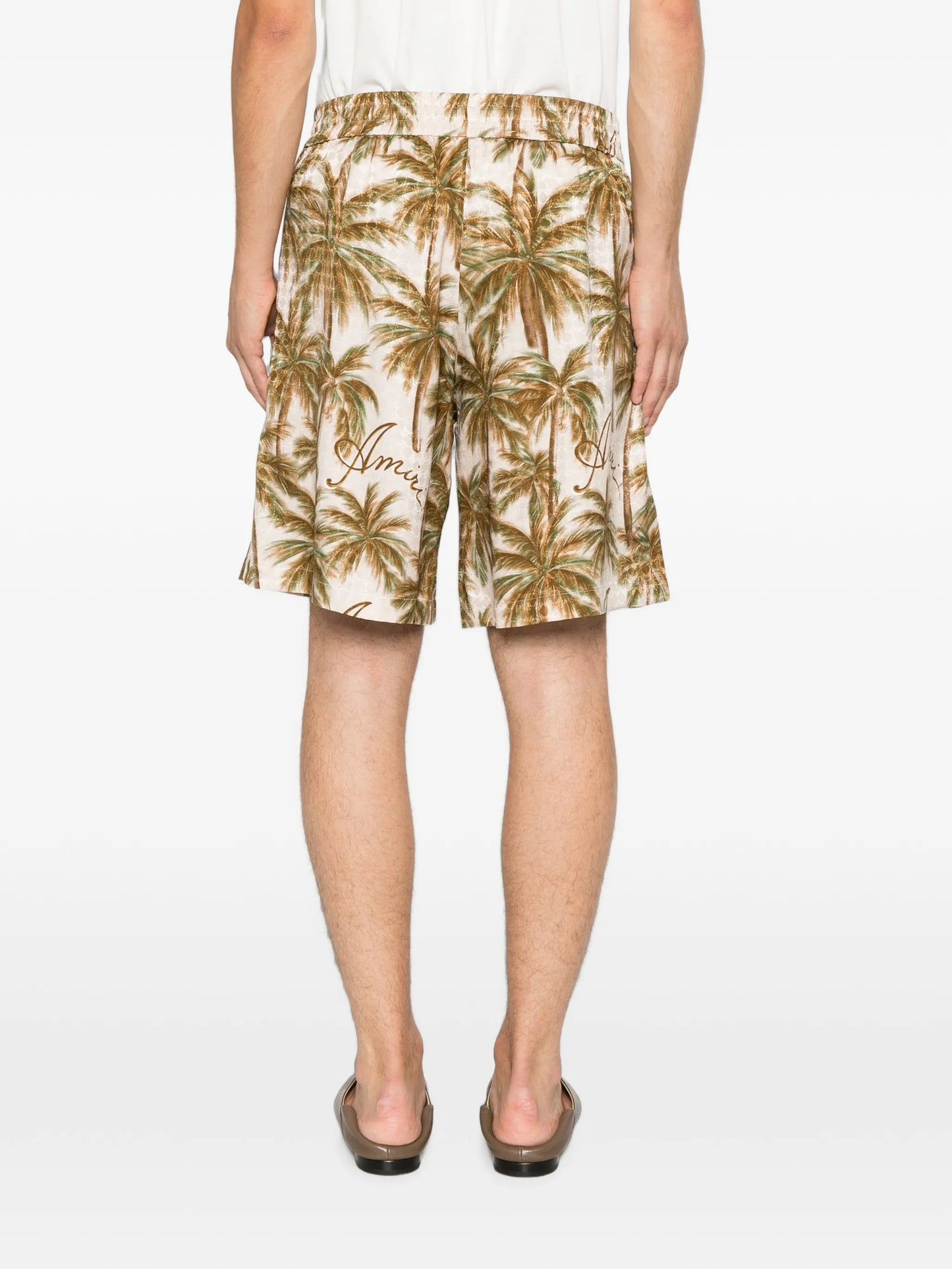 logo-print shorts