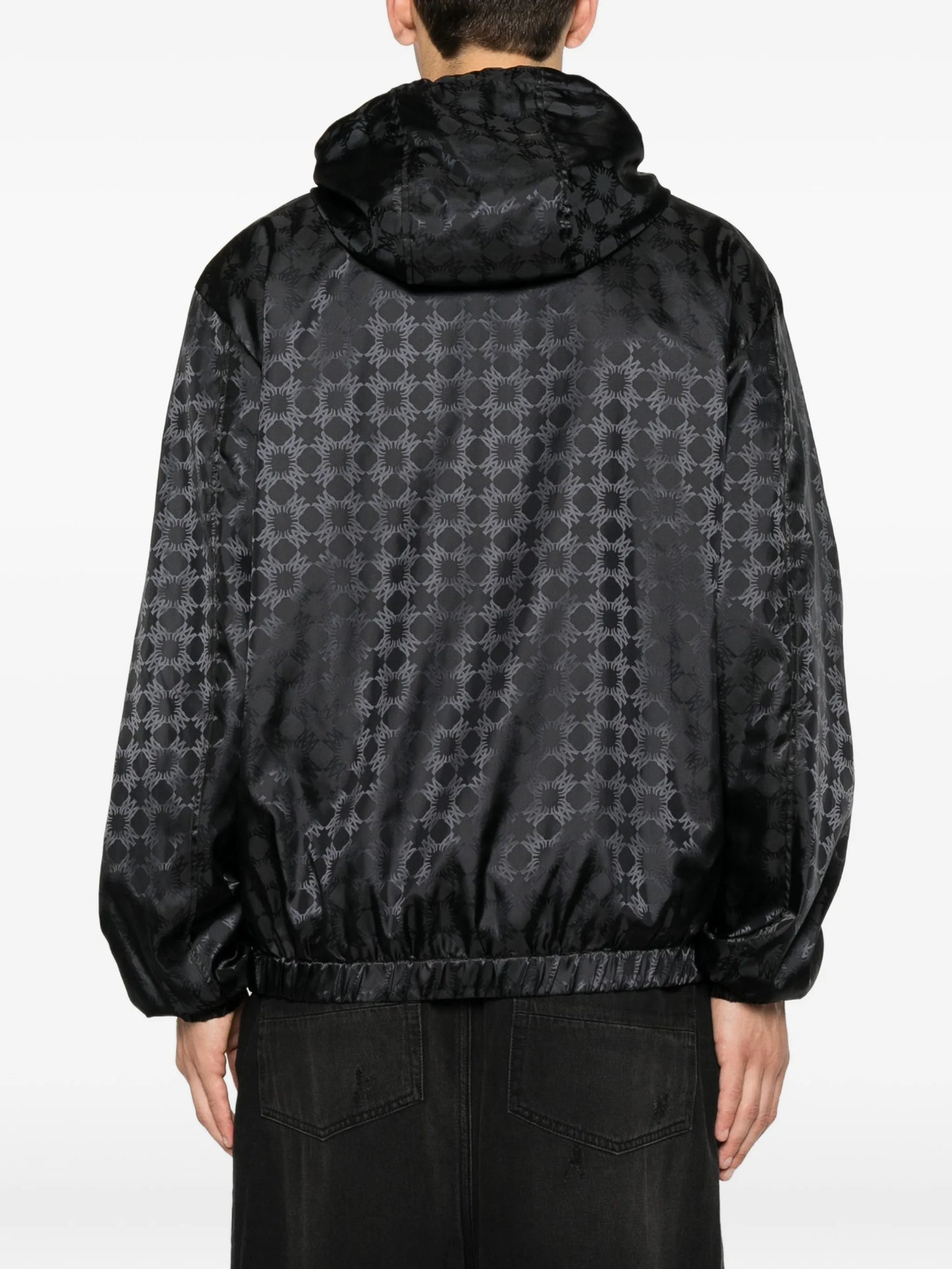 logo-pattern jacket