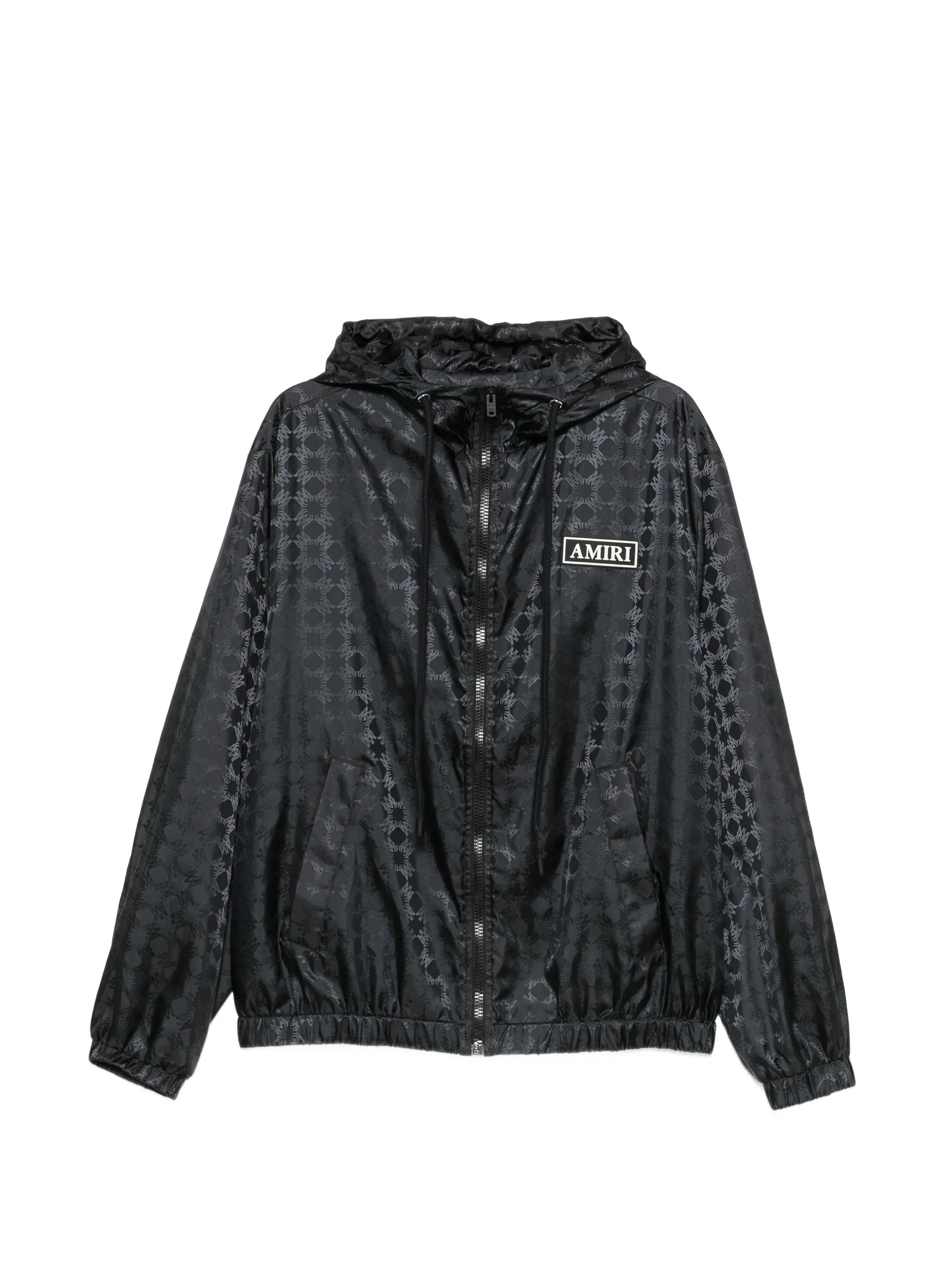 logo-pattern jacket