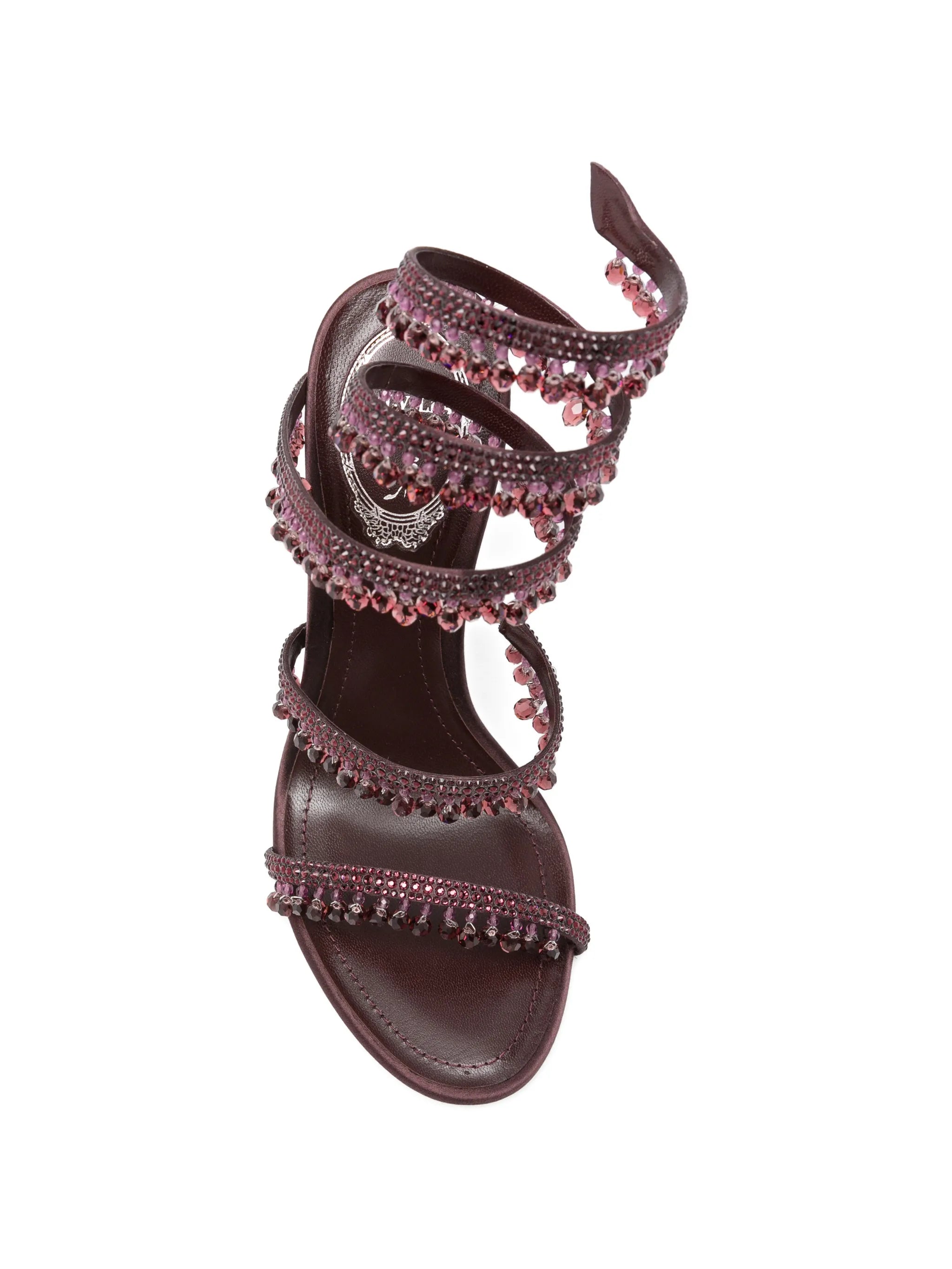 Chandelier crystal-embellished heeled sandals