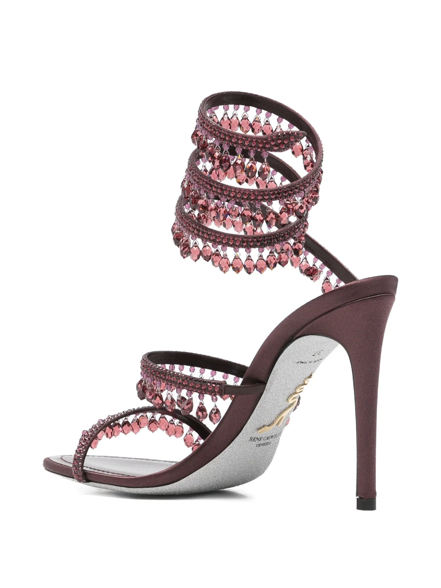 Chandelier crystal-embellished heeled sandals