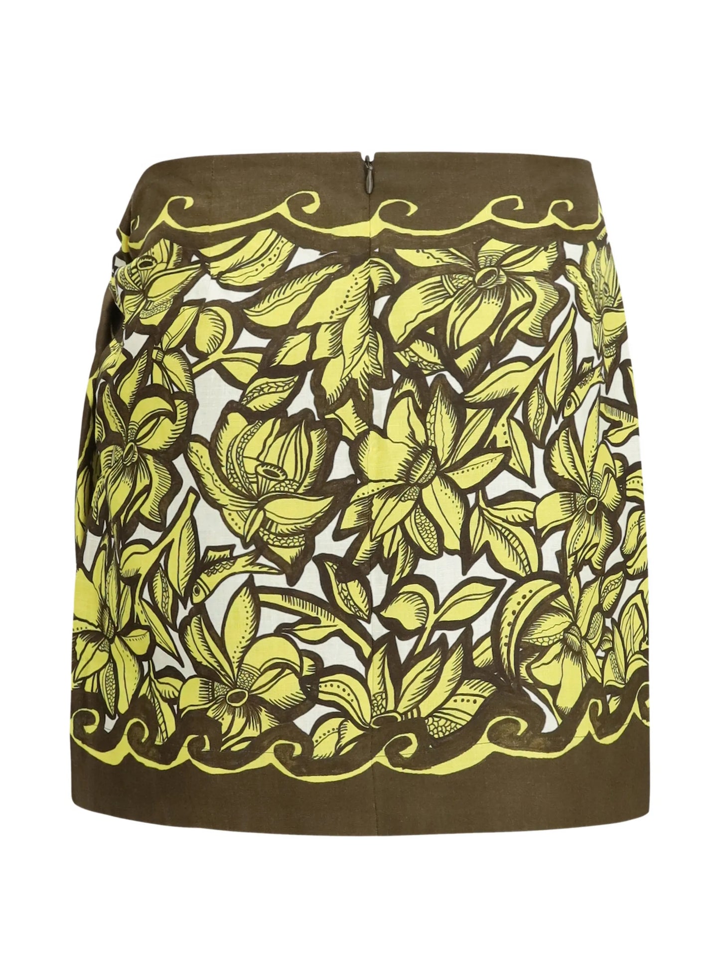 Mona wrap-style mini skirt