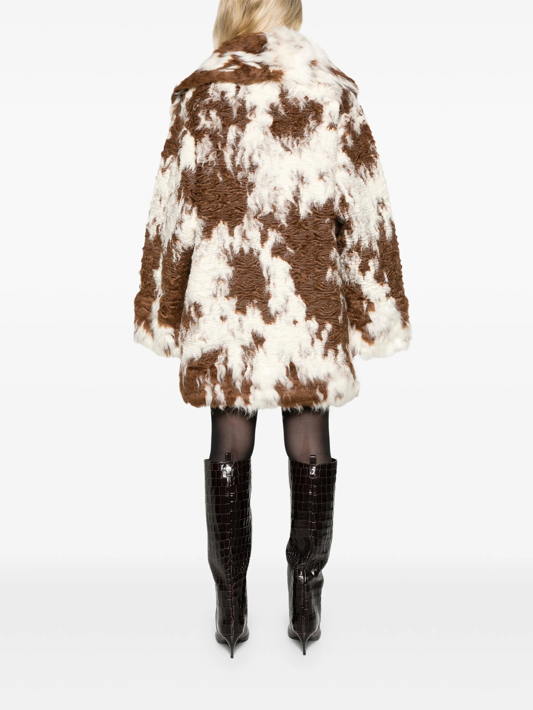 Heft fur coat flecked