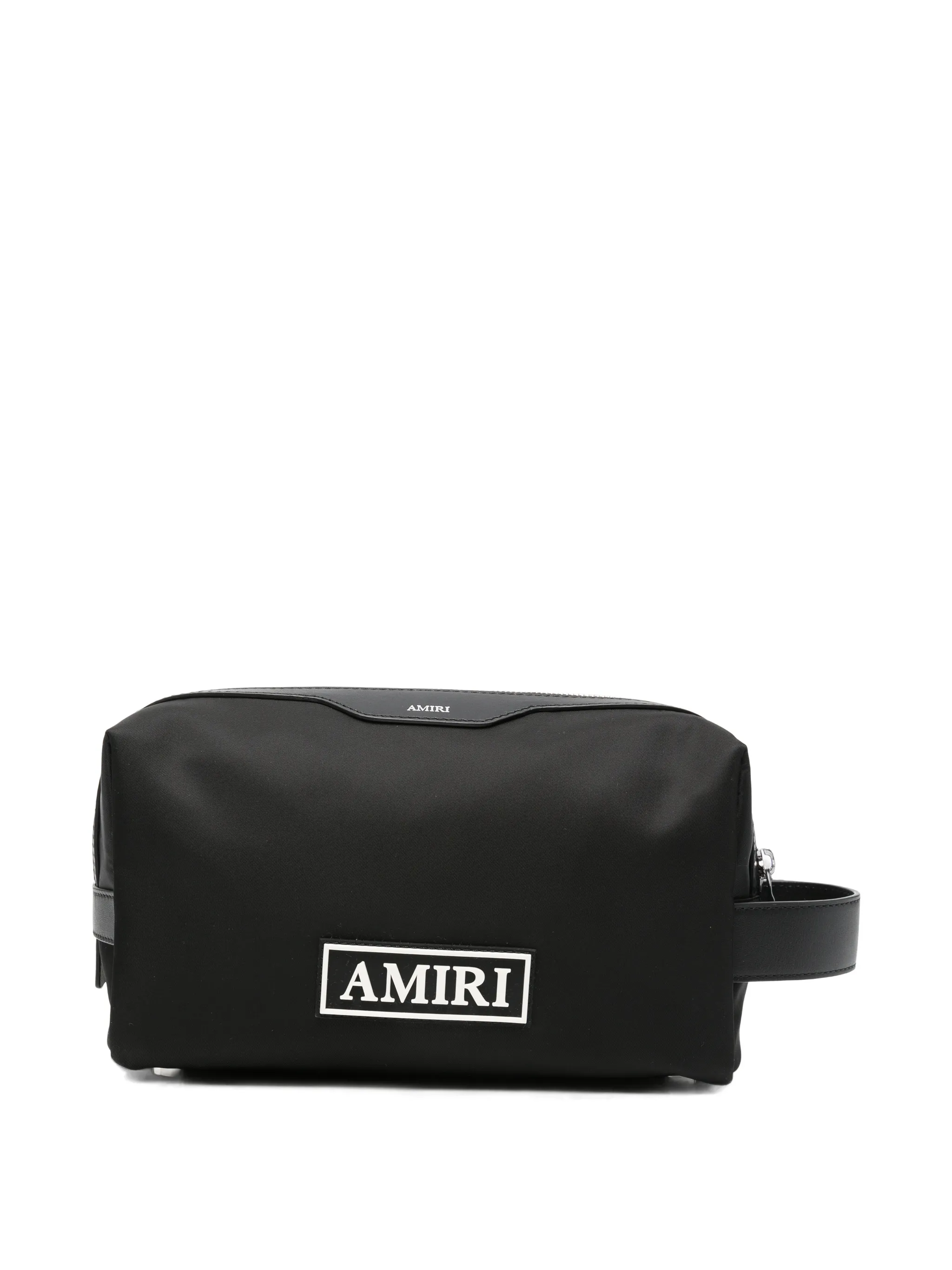 logo-patch wash bag