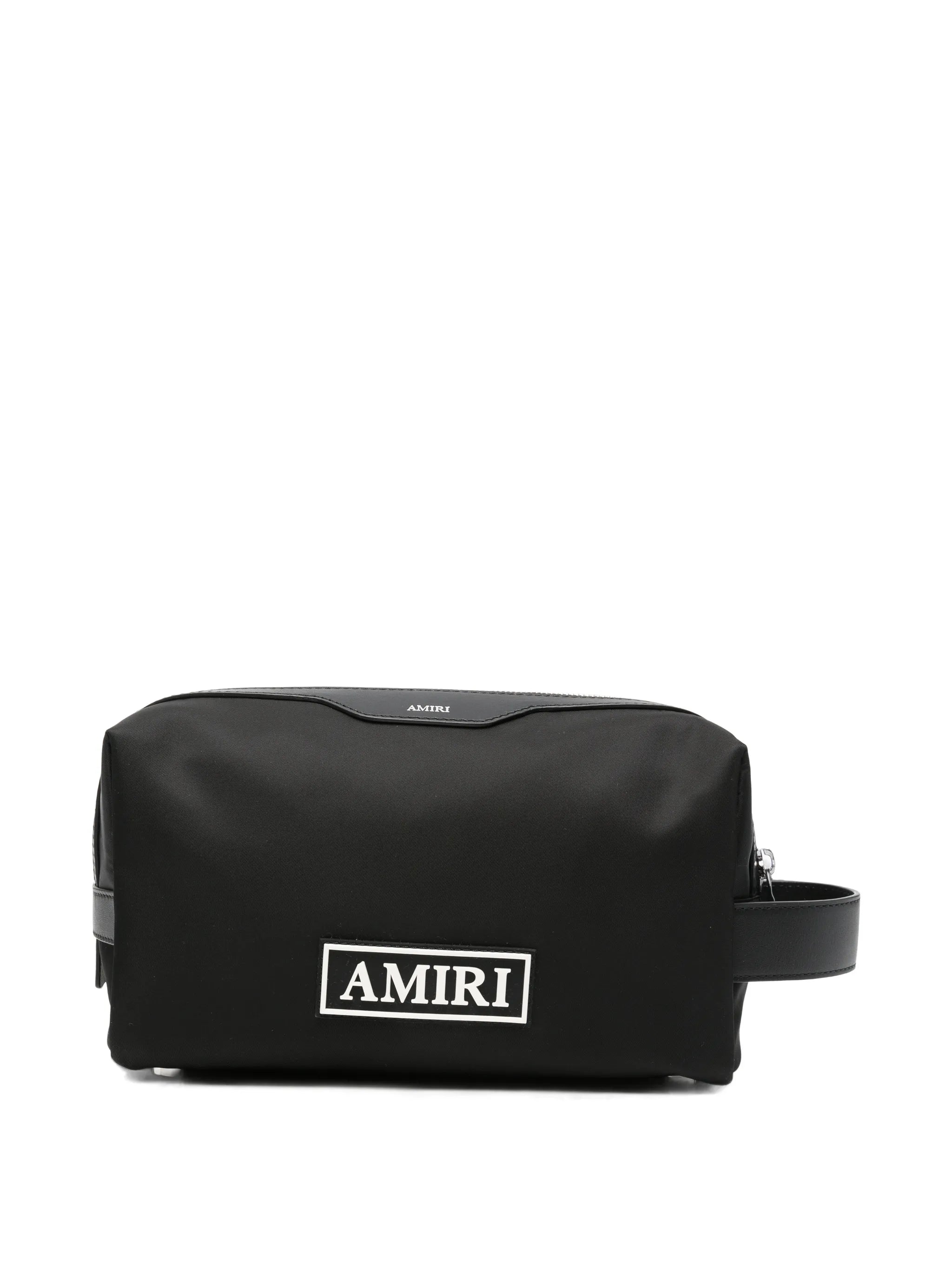 logo-patch wash bag