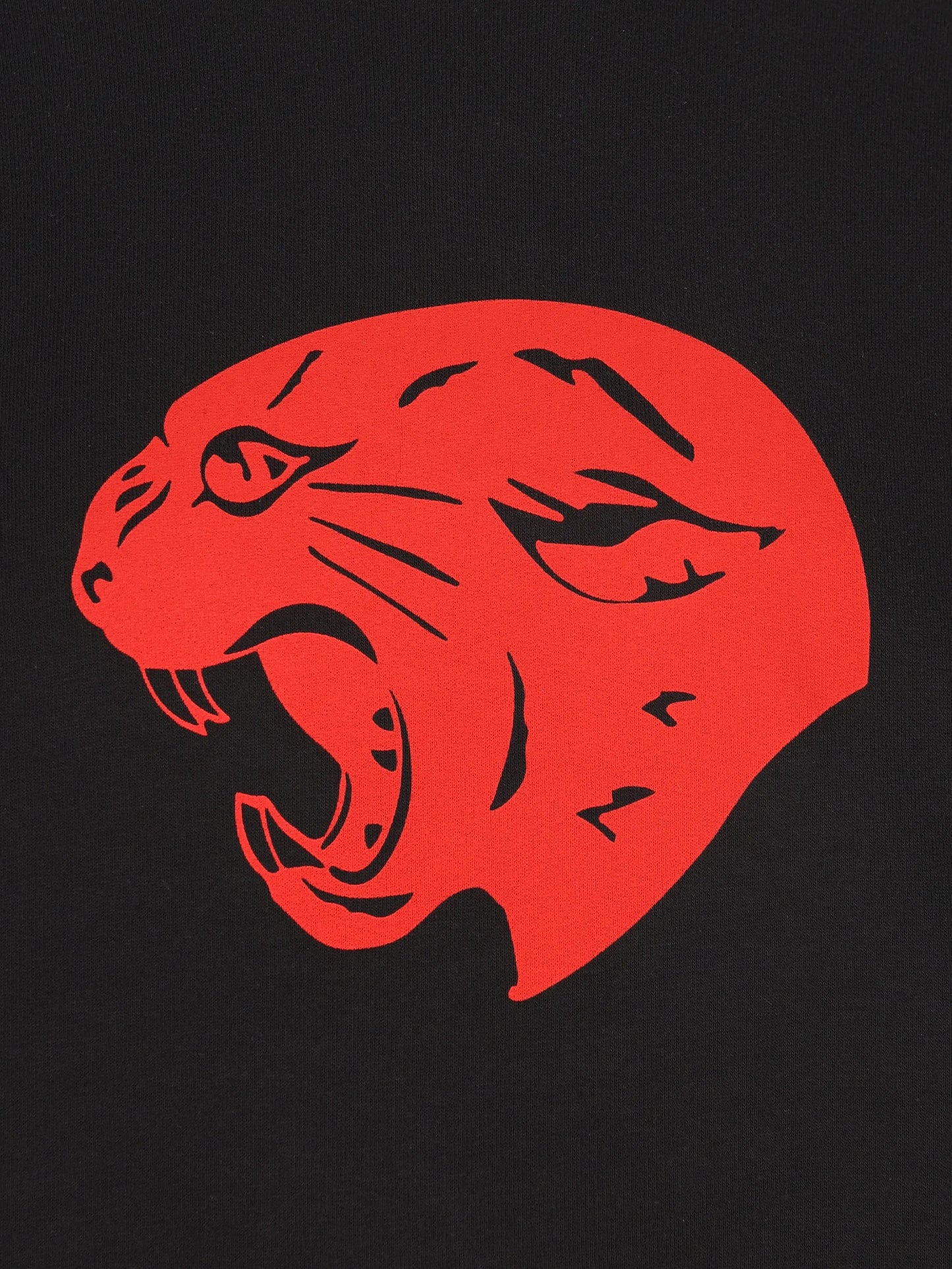panther-print sweatshirt